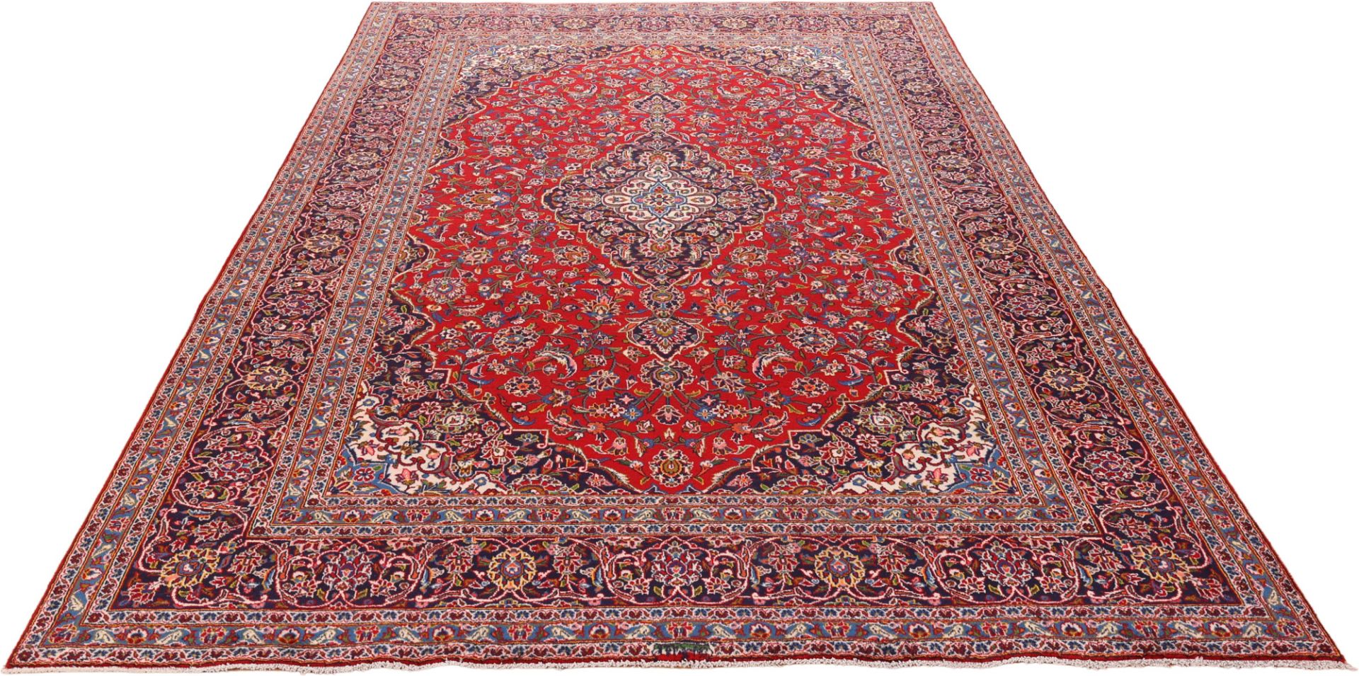 Kashan Perserteppich aus Iran, 238 × 350 cm