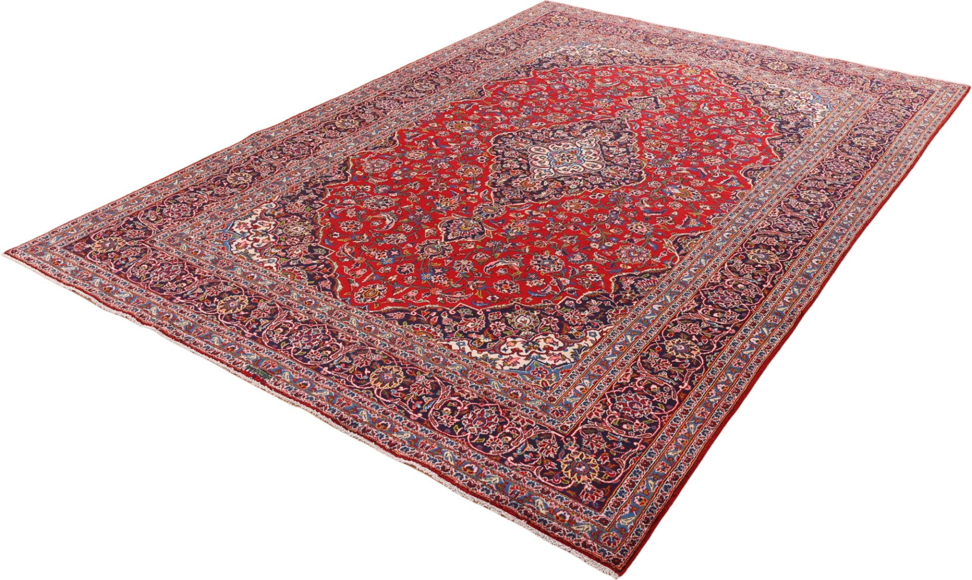 Kashan Perserteppich aus Iran, 238 × 350 cm