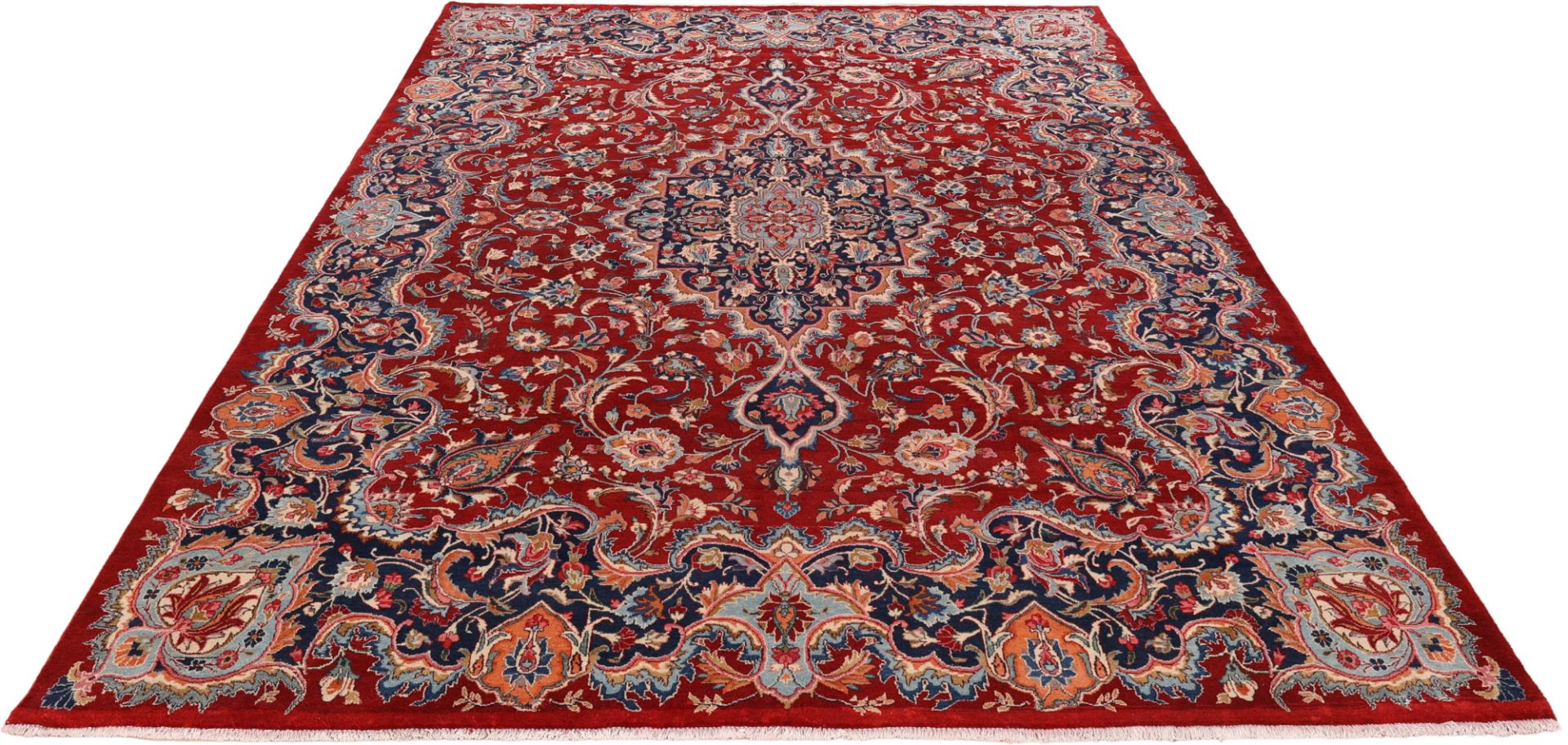 Handgeknüpfter Mashhad Perserteppich, 250 × 358 cm, Wolle
