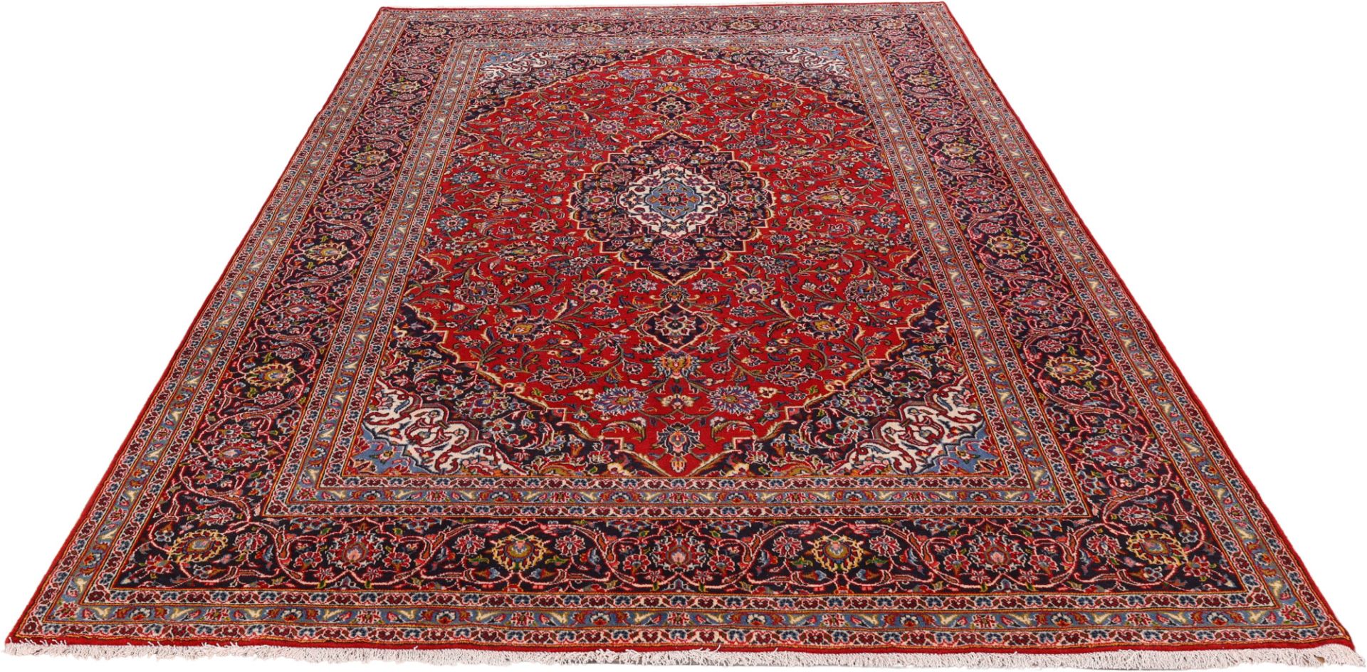 Kashan Perserteppich aus Iran, 242 × 350 cm