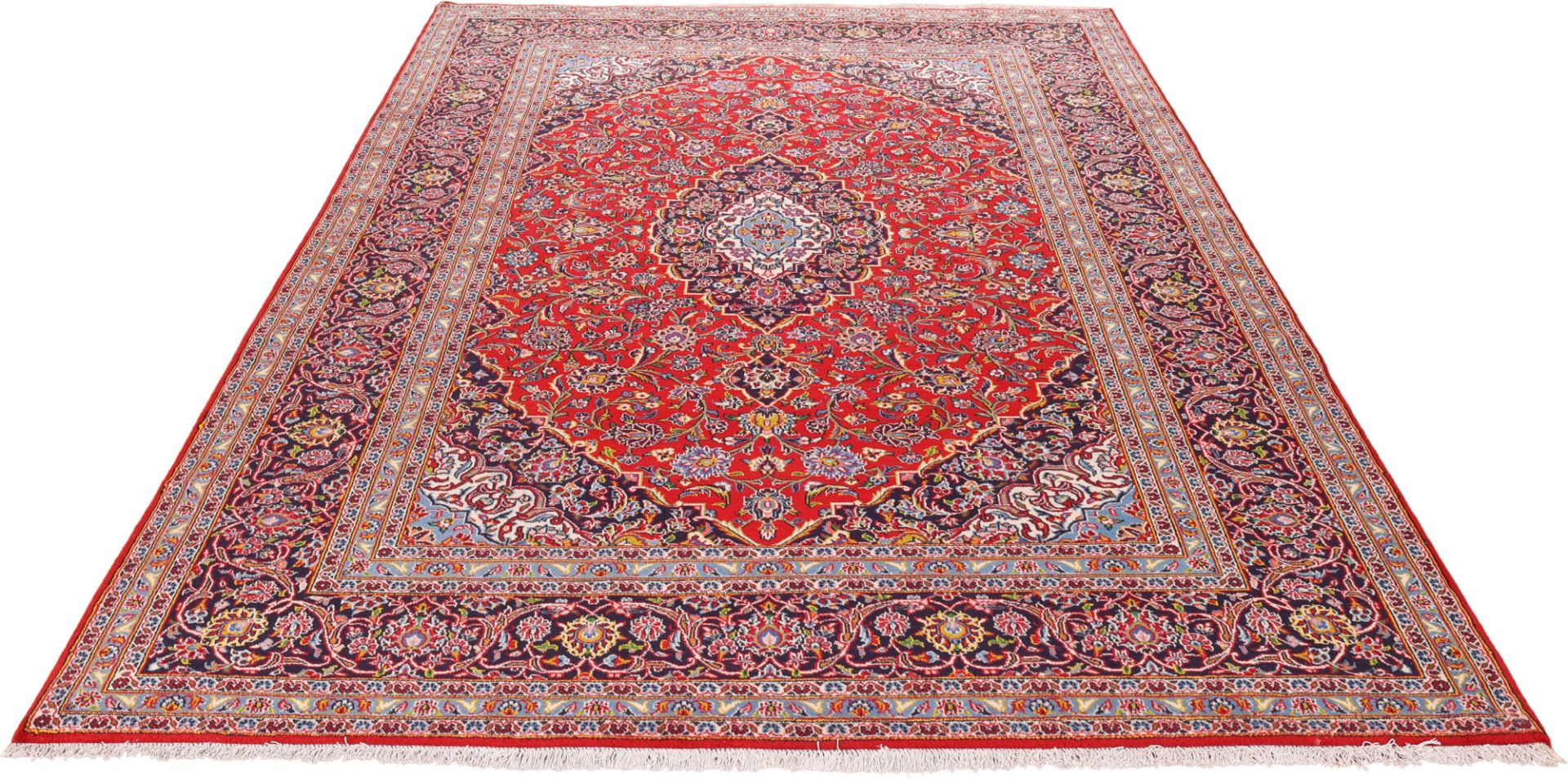 Kashan Perserteppich aus Iran, 242 × 350 cm