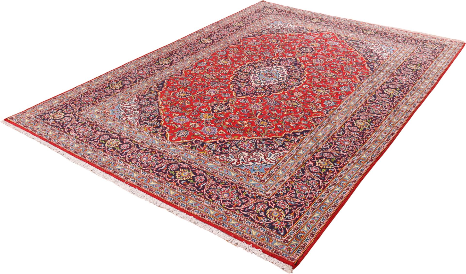 Kashan Perserteppich aus Iran, 242 × 350 cm