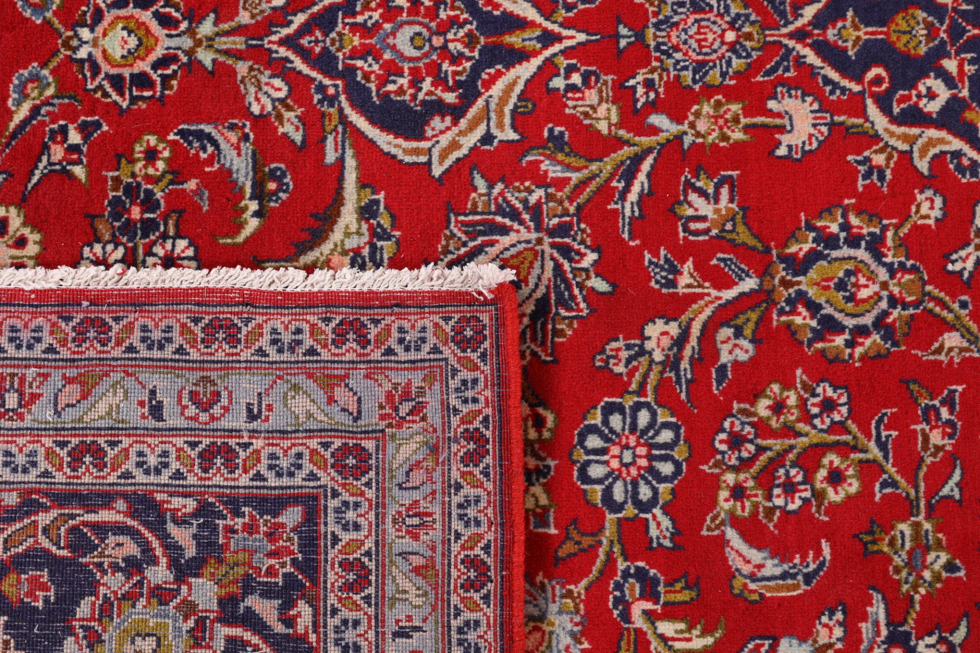 Kashan Perserteppich 245 × 345 cm aus Wolle, handgeknüpft