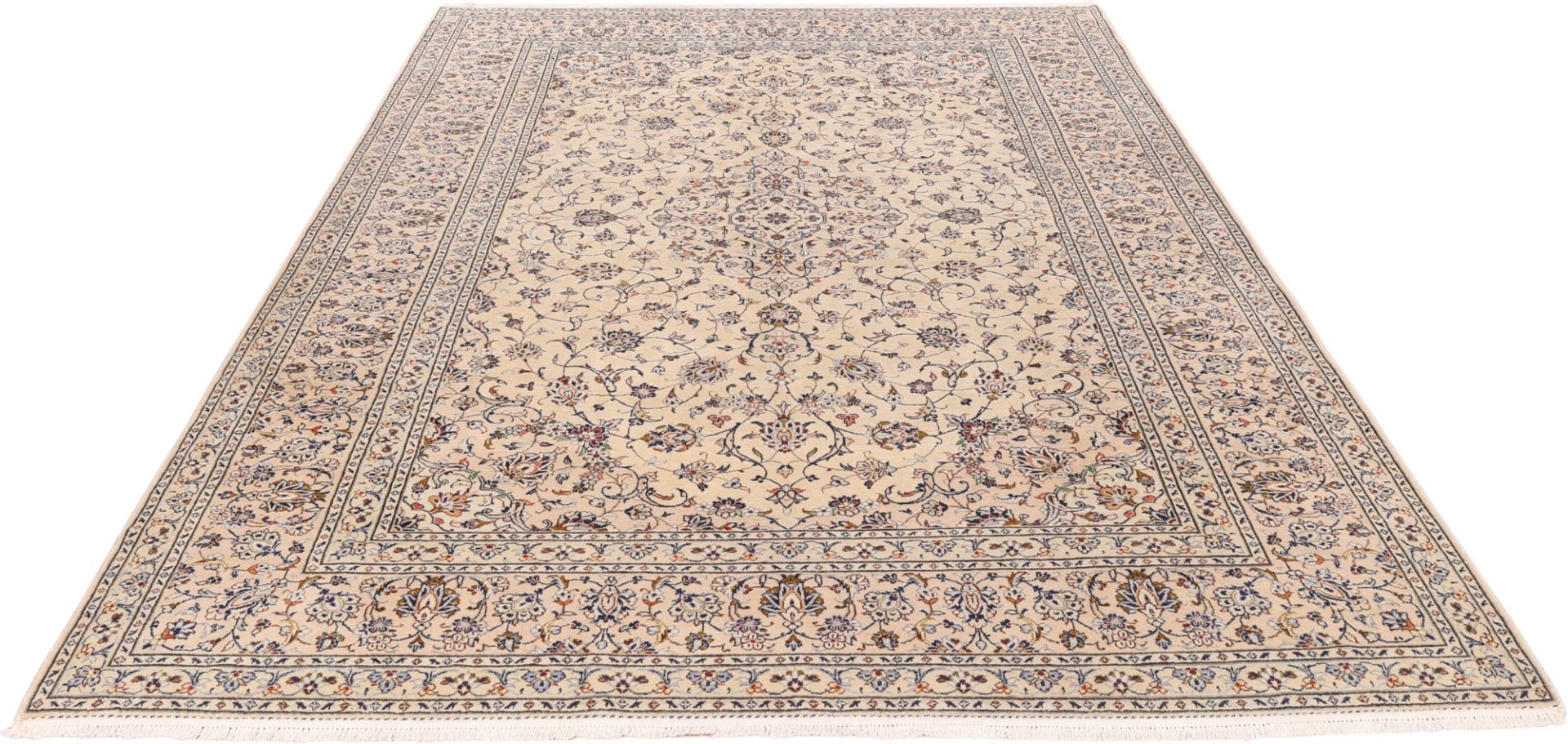 Handgeknüpfter Kashan Perserteppich, 247 × 346 cm, Wolle