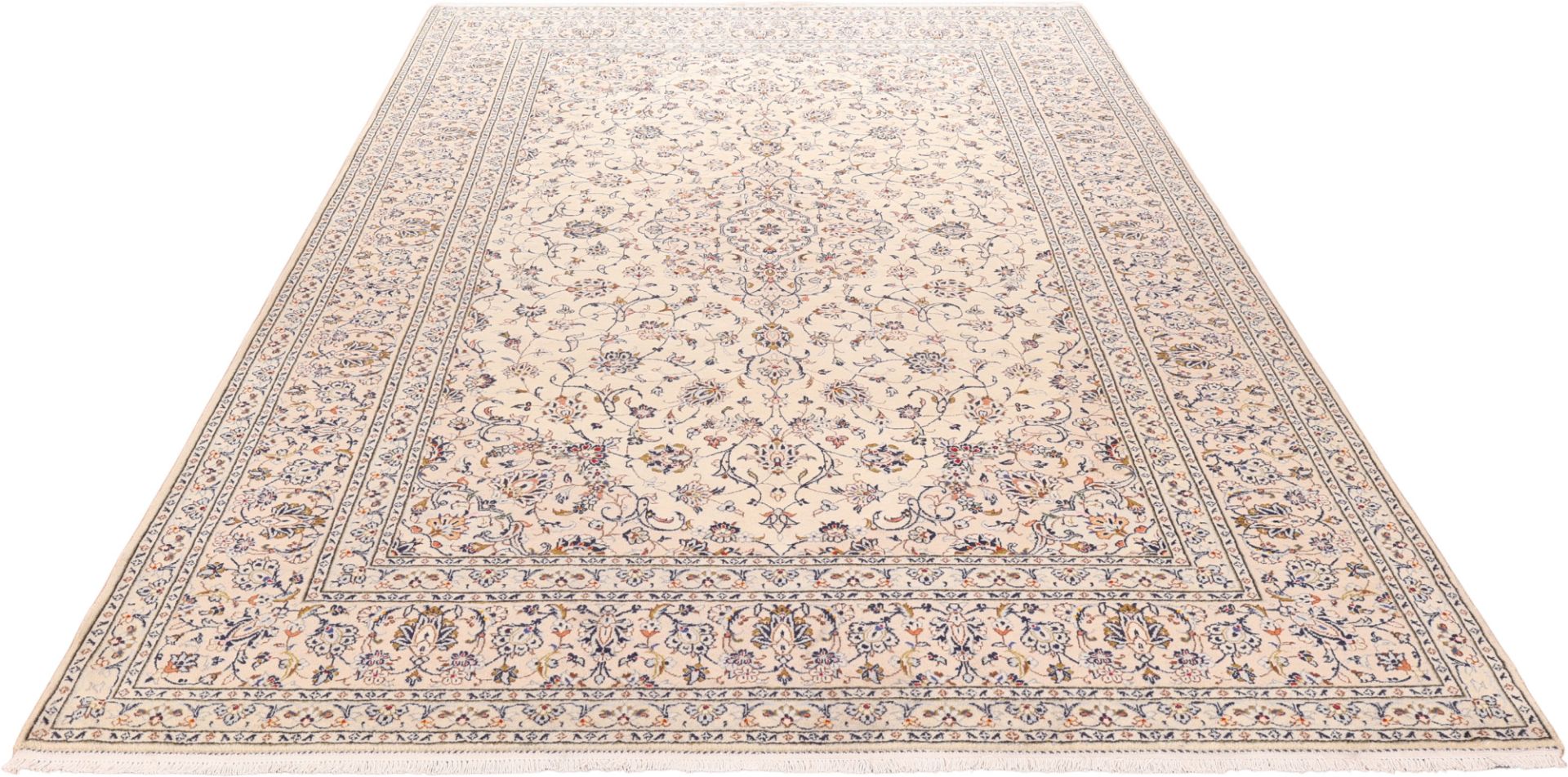 Handgeknüpfter Kashan Perserteppich, 247 × 346 cm, Wolle