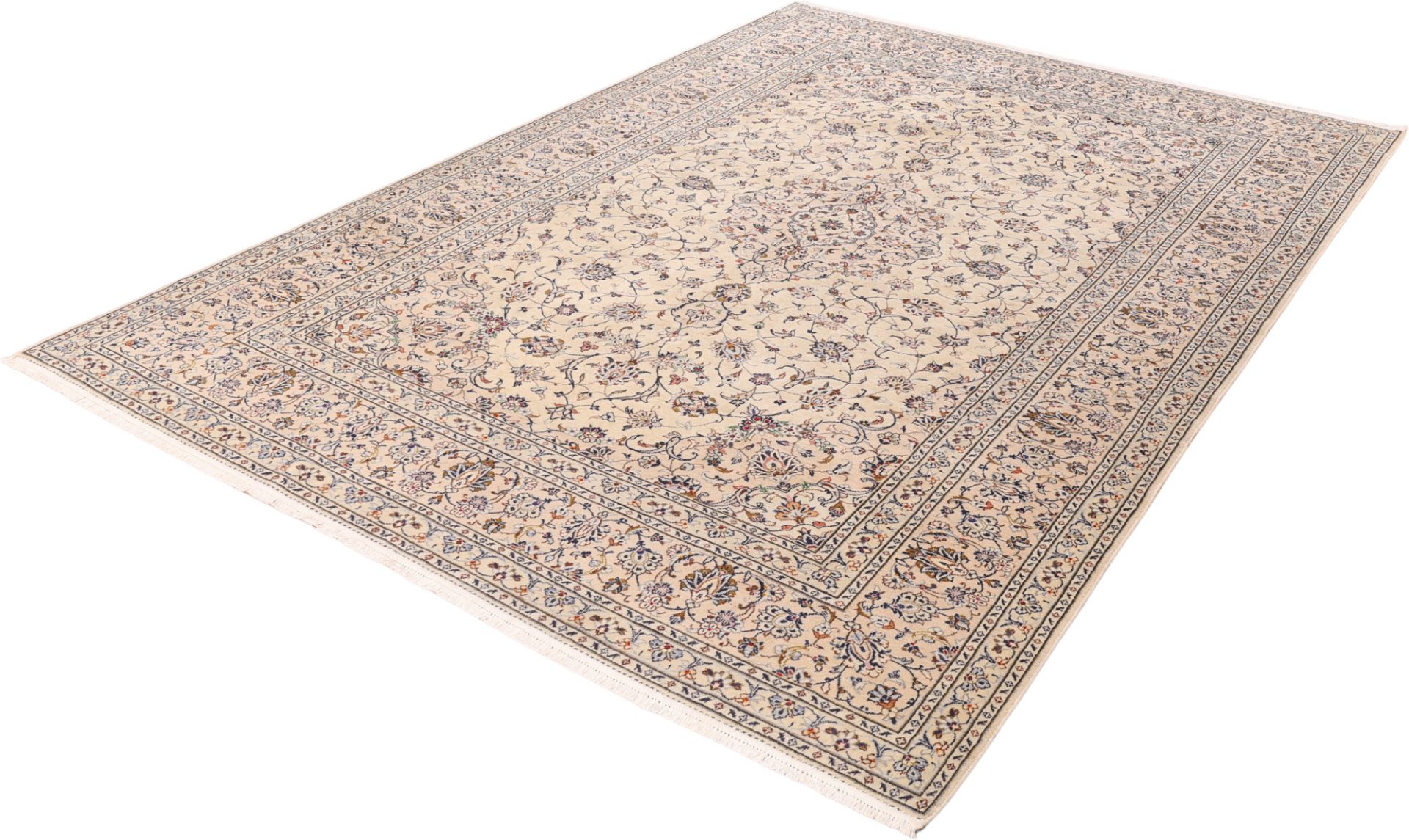 Handgeknüpfter Kashan Perserteppich, 247 × 346 cm, Wolle