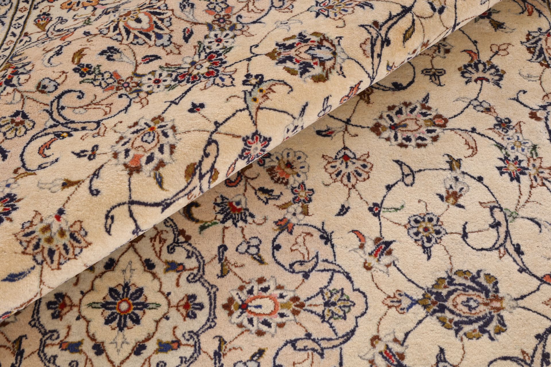 Handgeknüpfter Kashan Perserteppich, 247 × 346 cm, Wolle