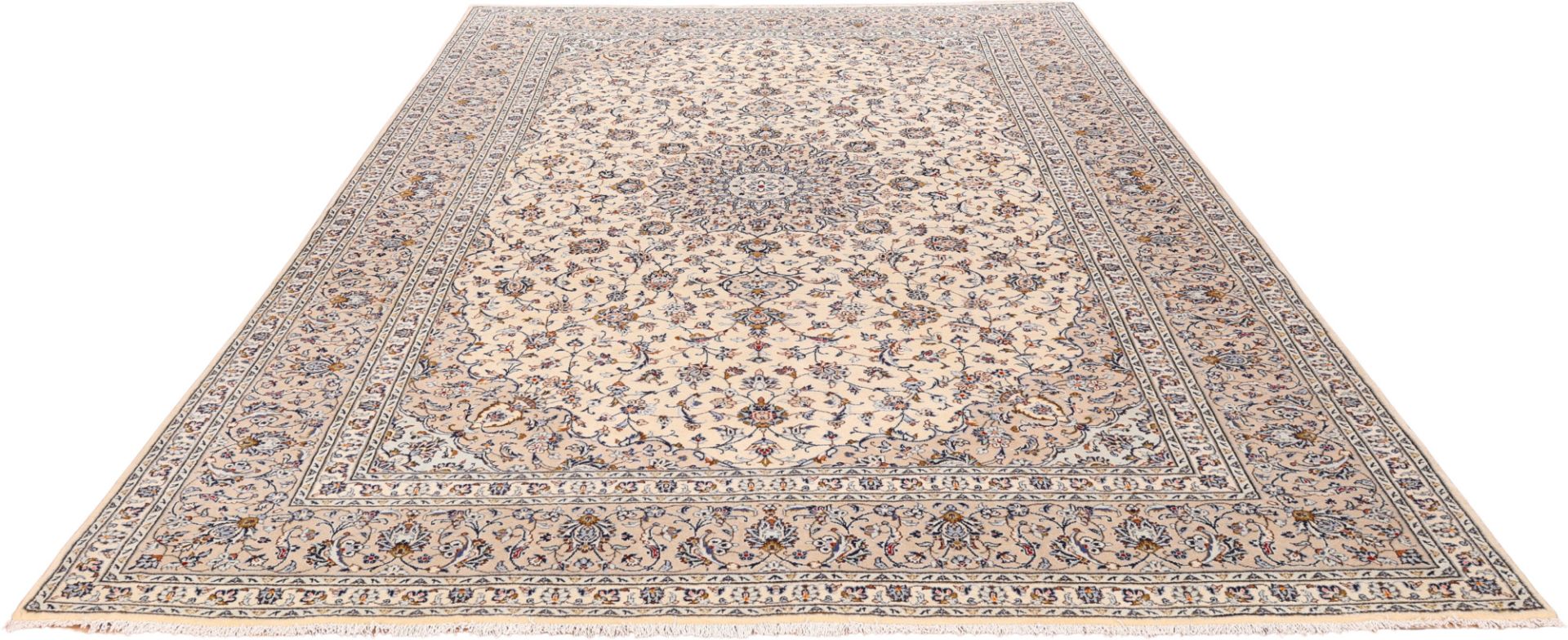 Handgeknüpfter Kashan Perserteppich, 300 × 400 cm, Wolle