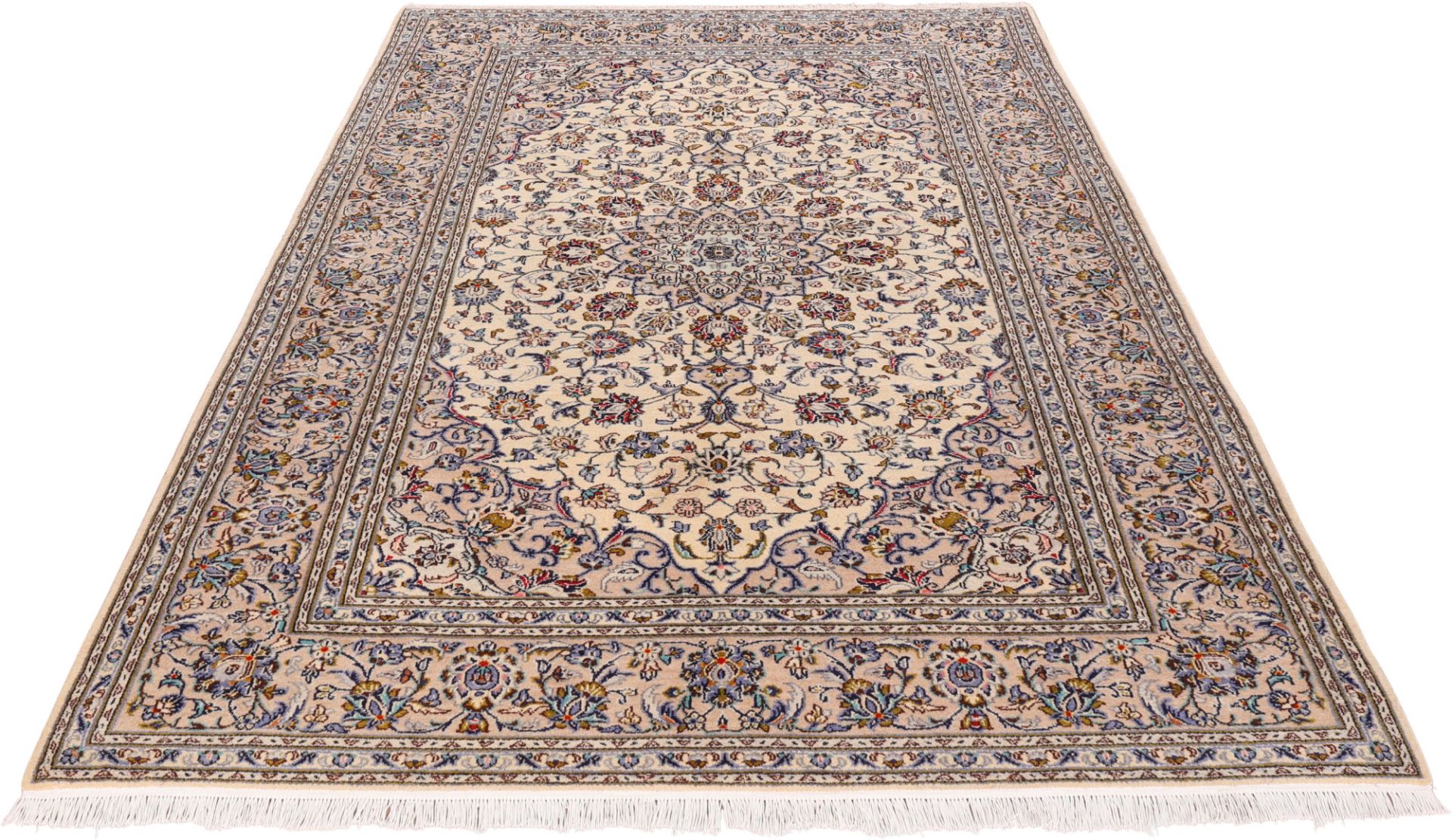Kashan Perserteppich 200 × 308 cm aus Wolle, handgeknüpft