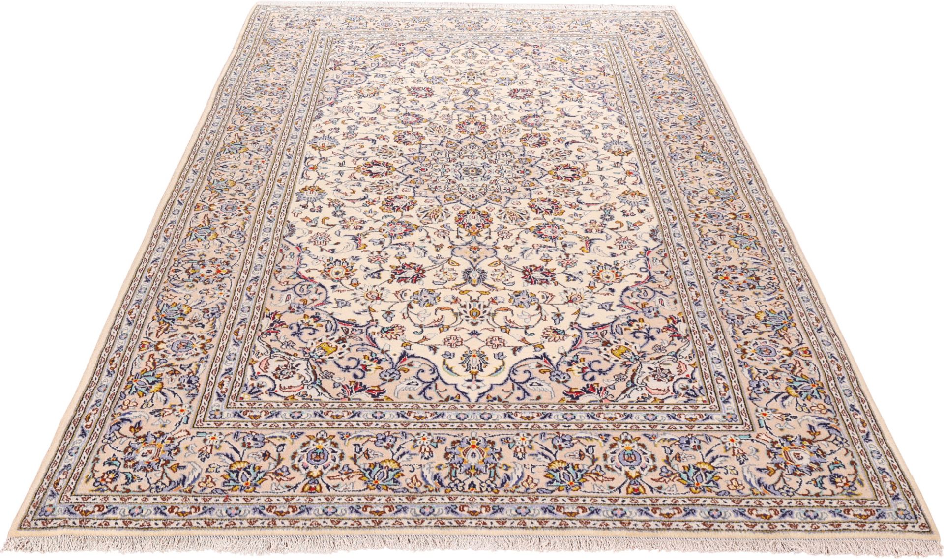 Kashan Perserteppich 200 × 308 cm aus Wolle, handgeknüpft