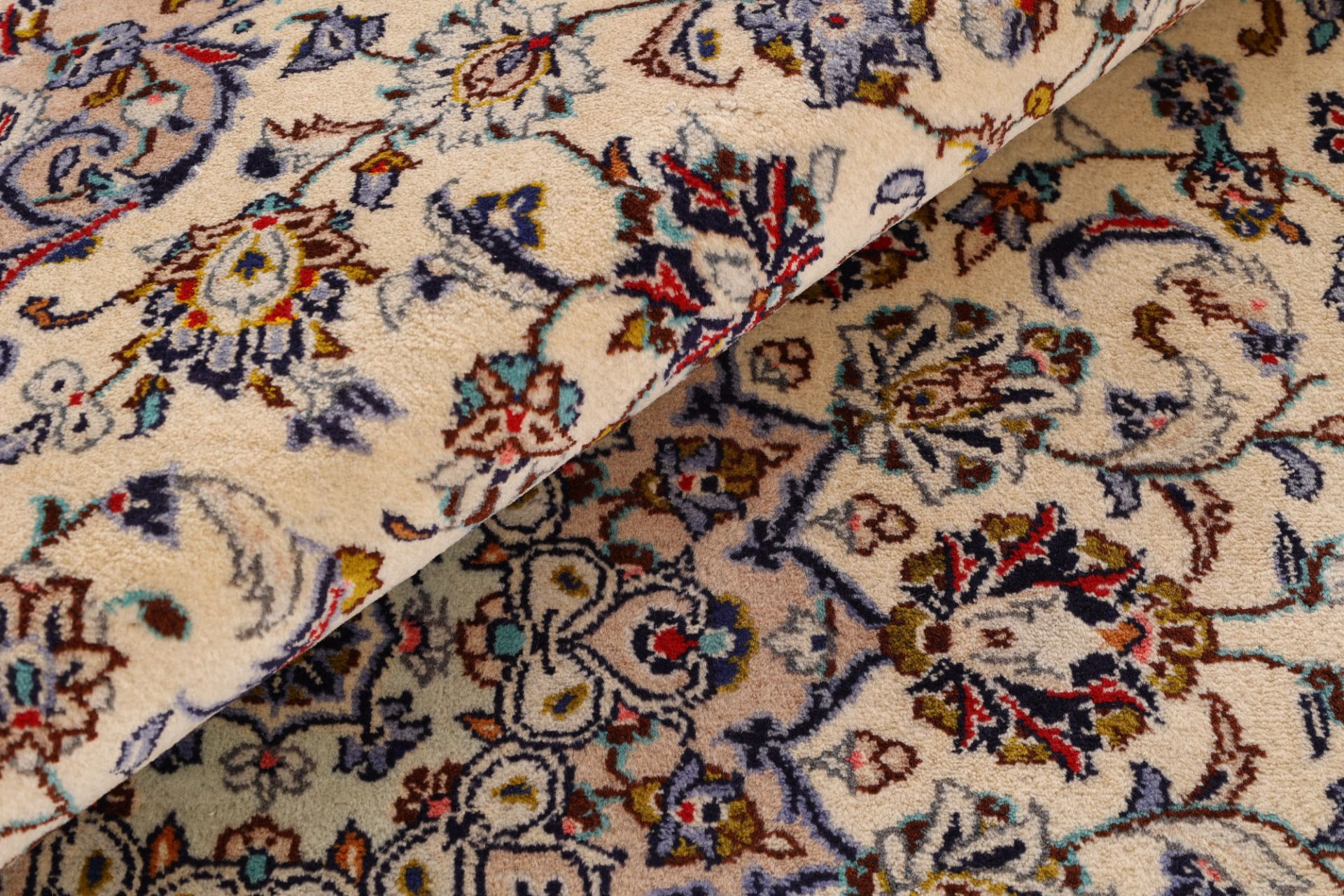 Kashan Perserteppich 200 × 308 cm aus Wolle, handgeknüpft