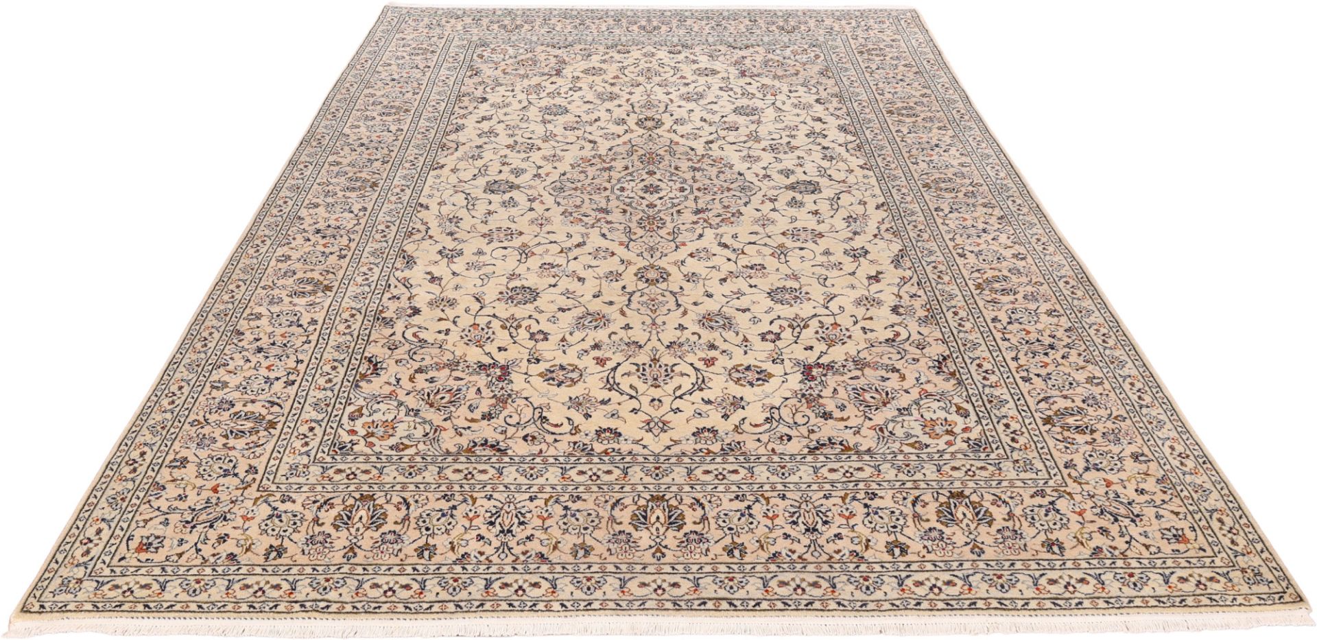 Kashan Perserteppich 245 × 357 cm aus Wolle, handgeknüpft