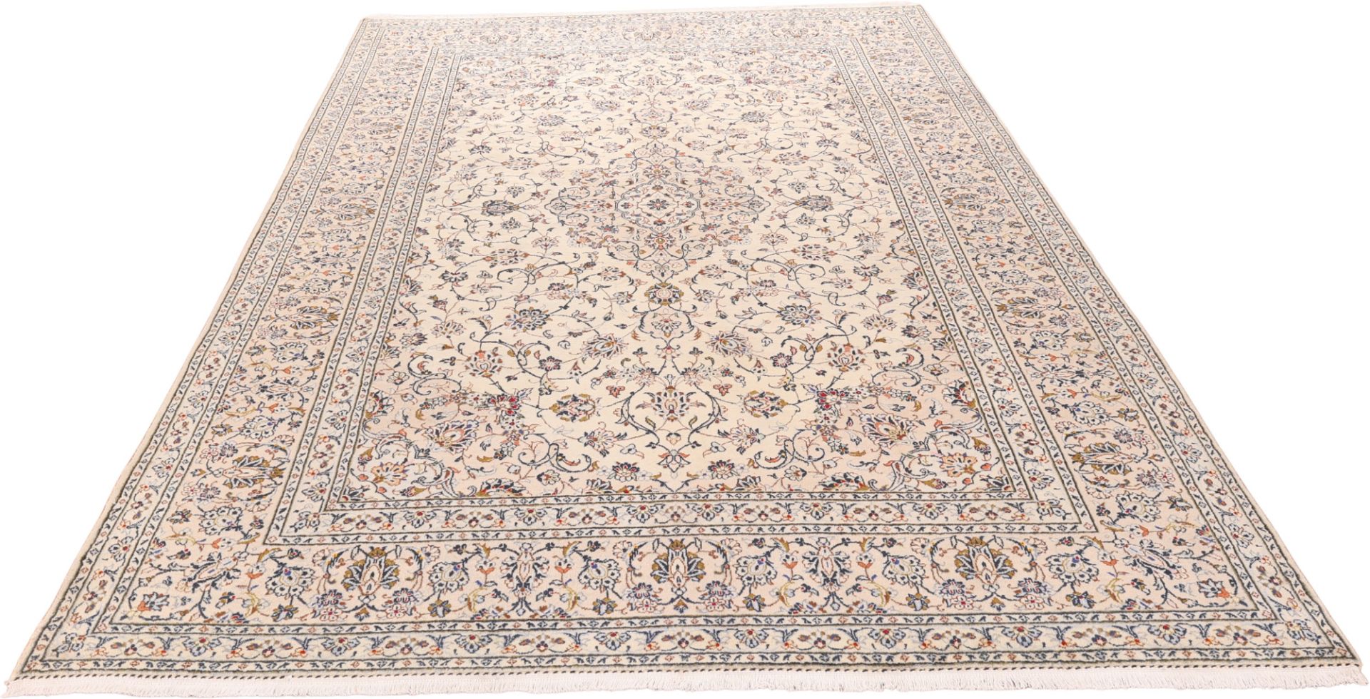 Kashan Perserteppich 245 × 357 cm aus Wolle, handgeknüpft