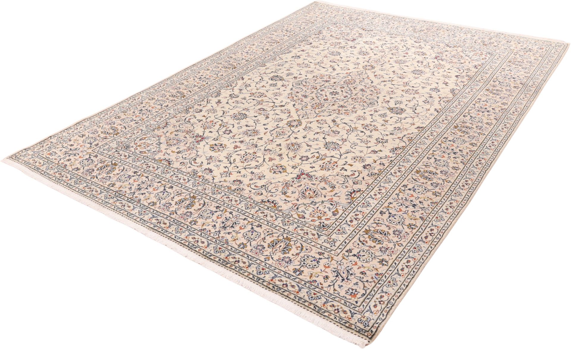 Kashan Perserteppich 245 × 357 cm aus Wolle, handgeknüpft