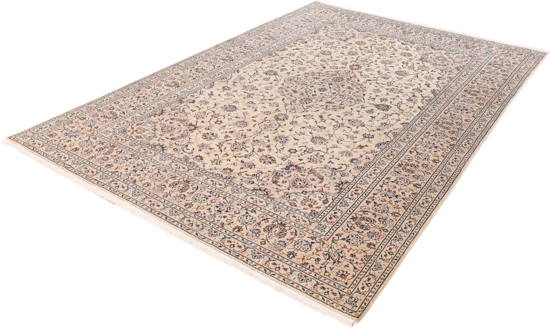 Kashan Perserteppich 245 × 357 cm aus Wolle, handgeknüpft