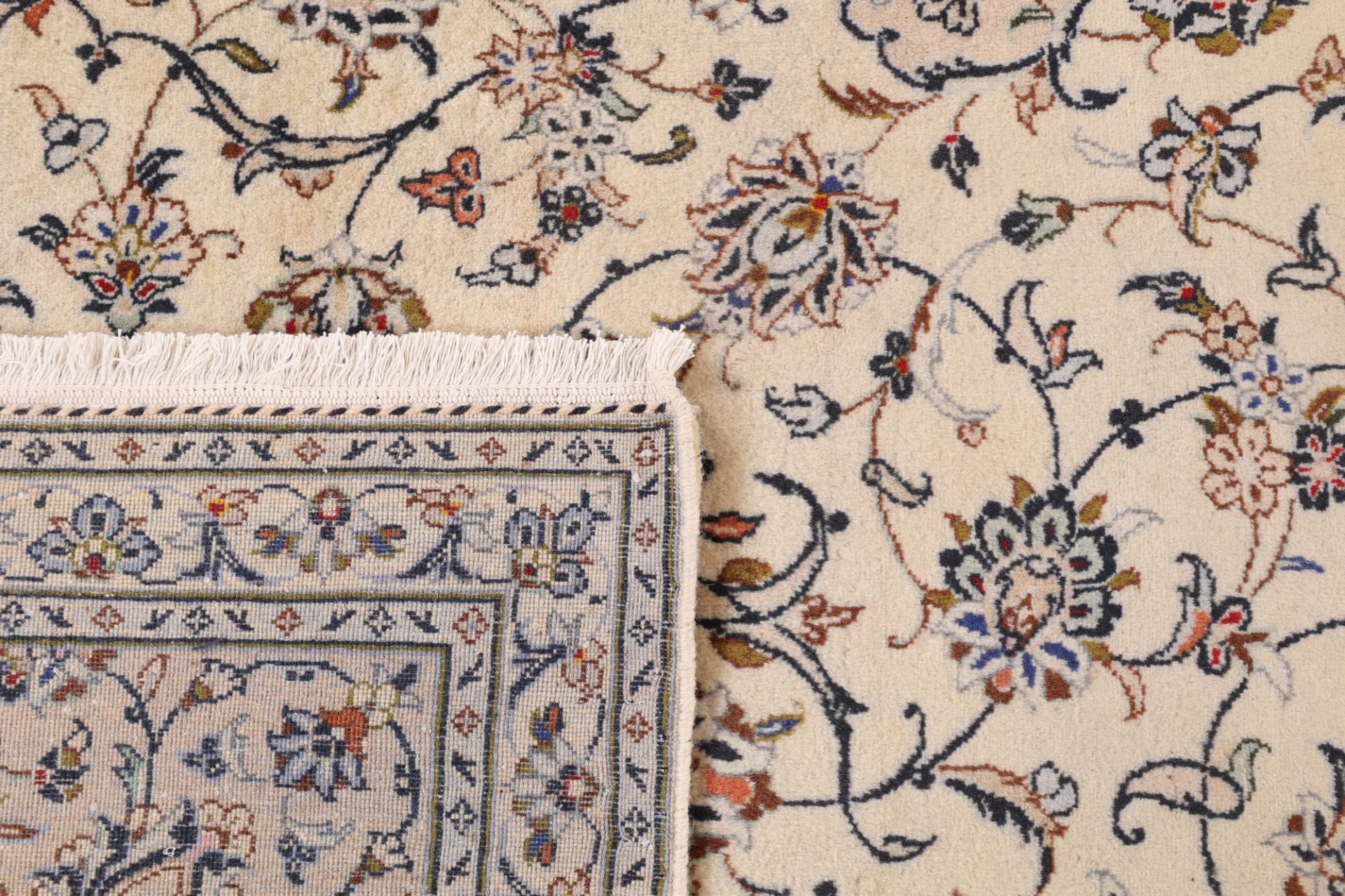 Kashan Perserteppich 245 × 357 cm aus Wolle, handgeknüpft