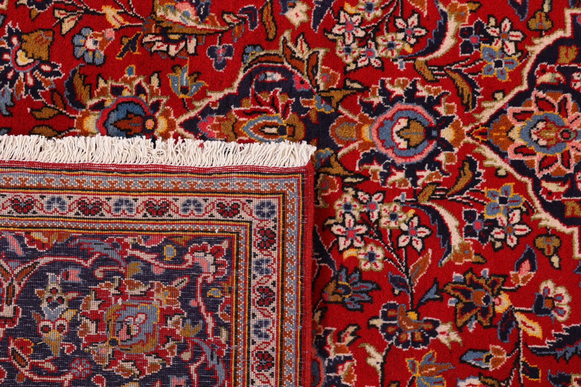 Handgeknüpfter Kashan Perserteppich 195 × 292 cm
