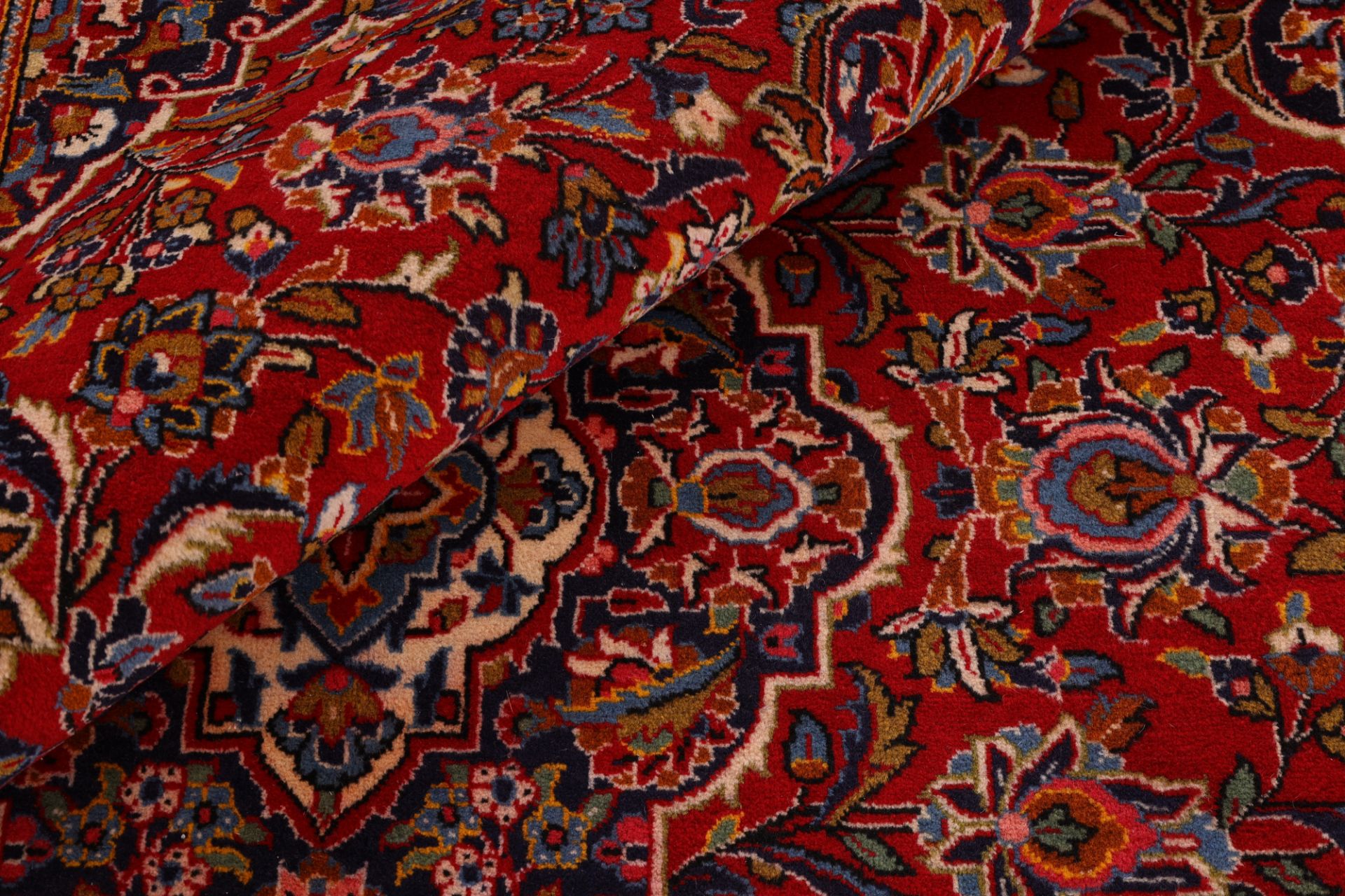 Handgeknüpfter Kashan Perserteppich 195 × 292 cm