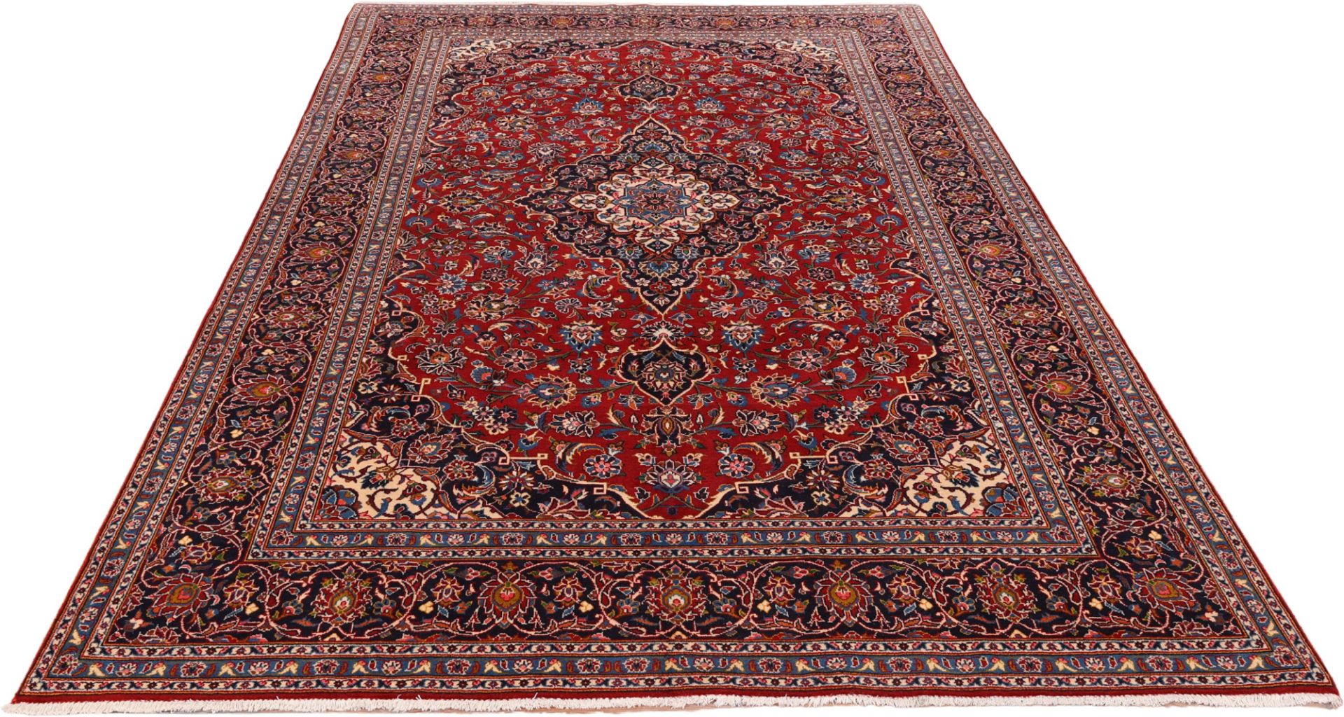 Handgeknüpfter Kashan Perserteppich 223 × 338 cm