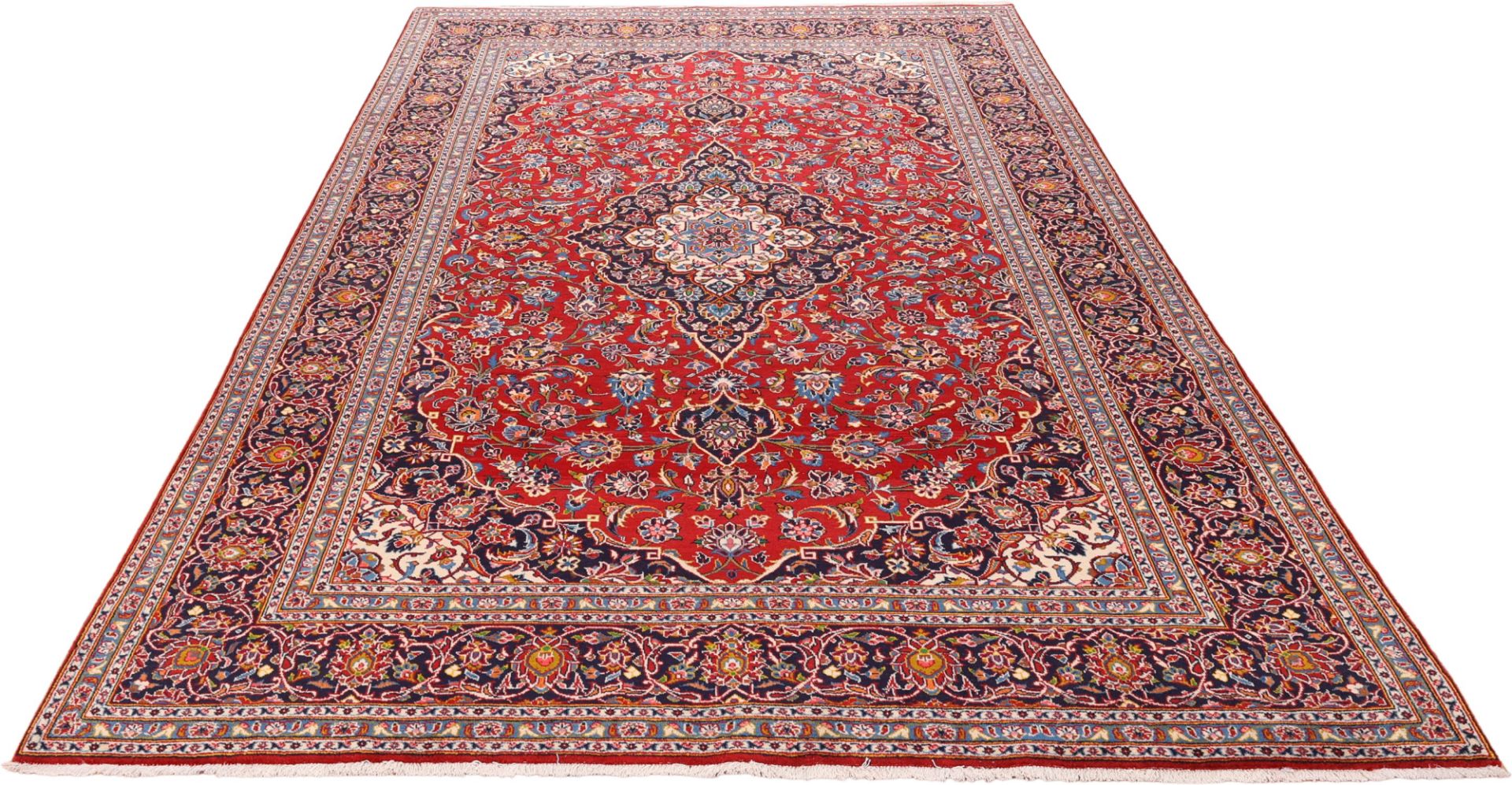 Handgeknüpfter Kashan Perserteppich 223 × 338 cm