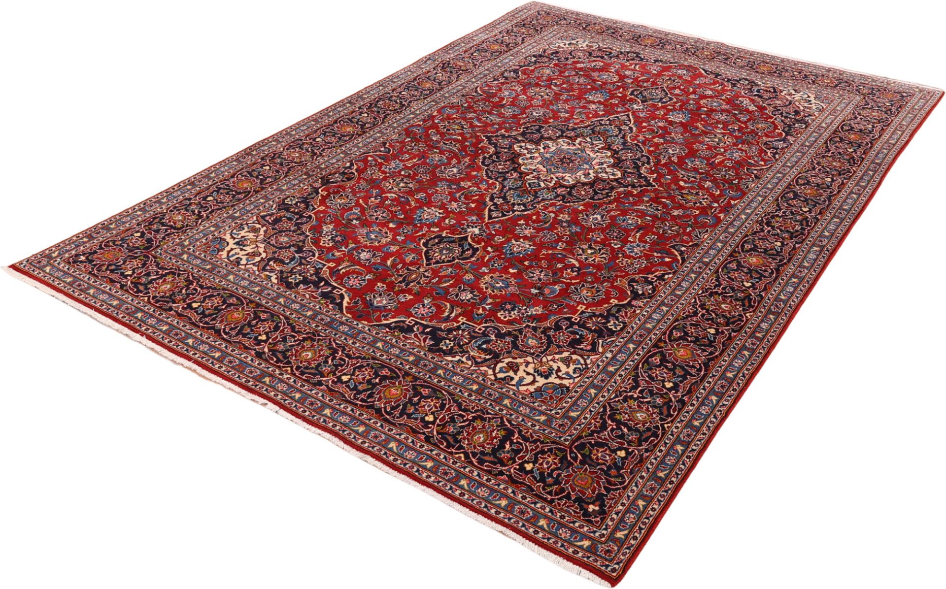 Handgeknüpfter Kashan Perserteppich 223 × 338 cm