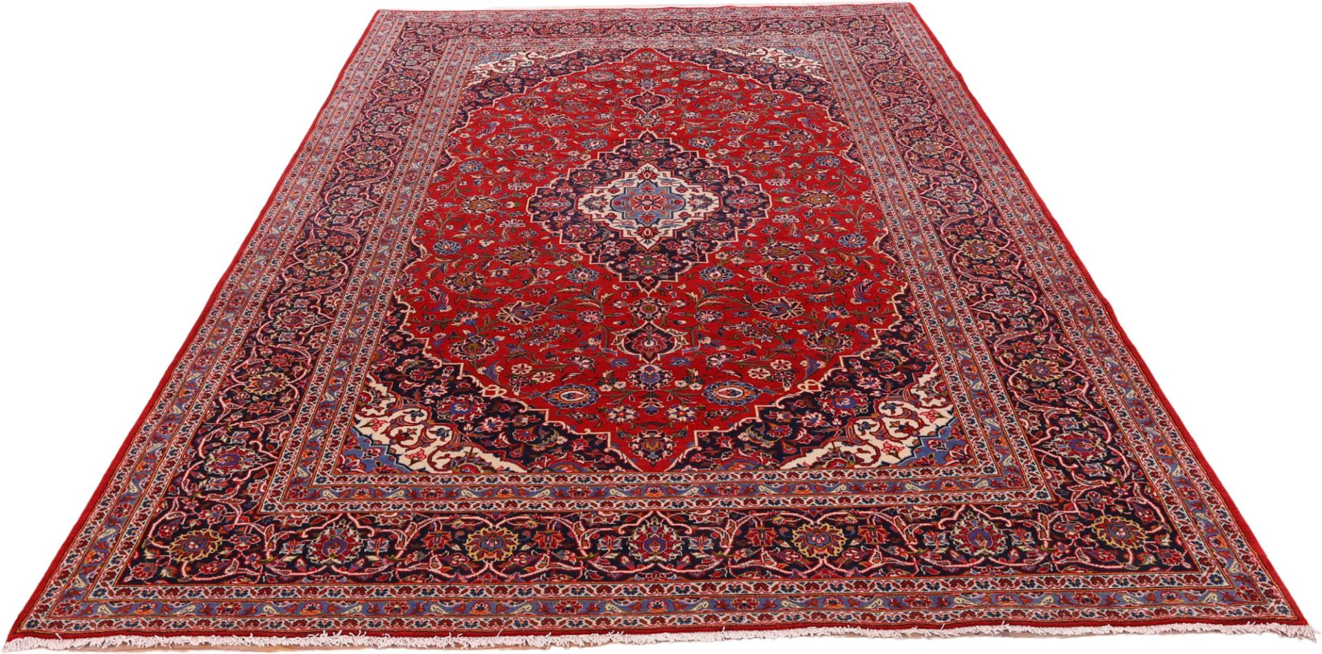 Kashan Perserteppich aus Iran, 243 × 350 cm