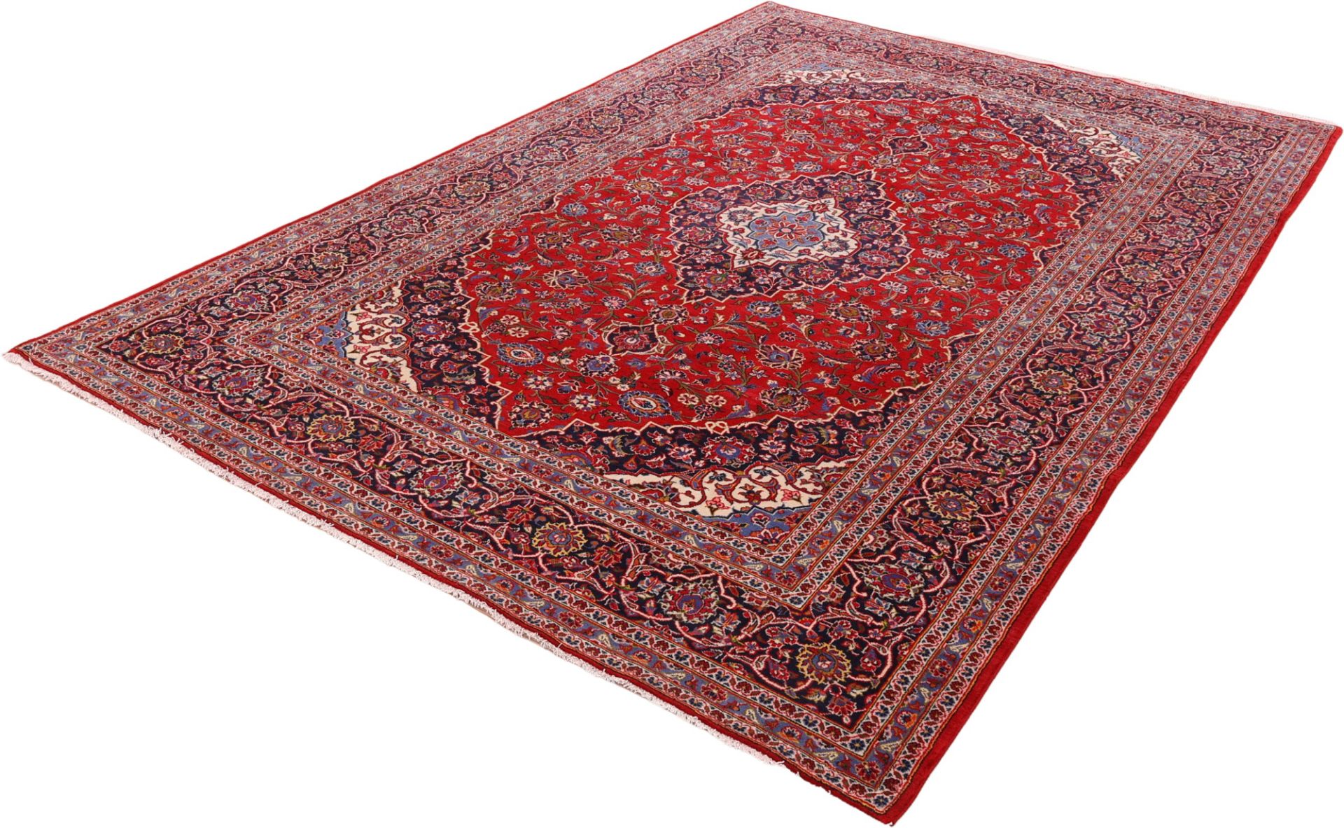 Kashan Perserteppich aus Iran, 243 × 350 cm
