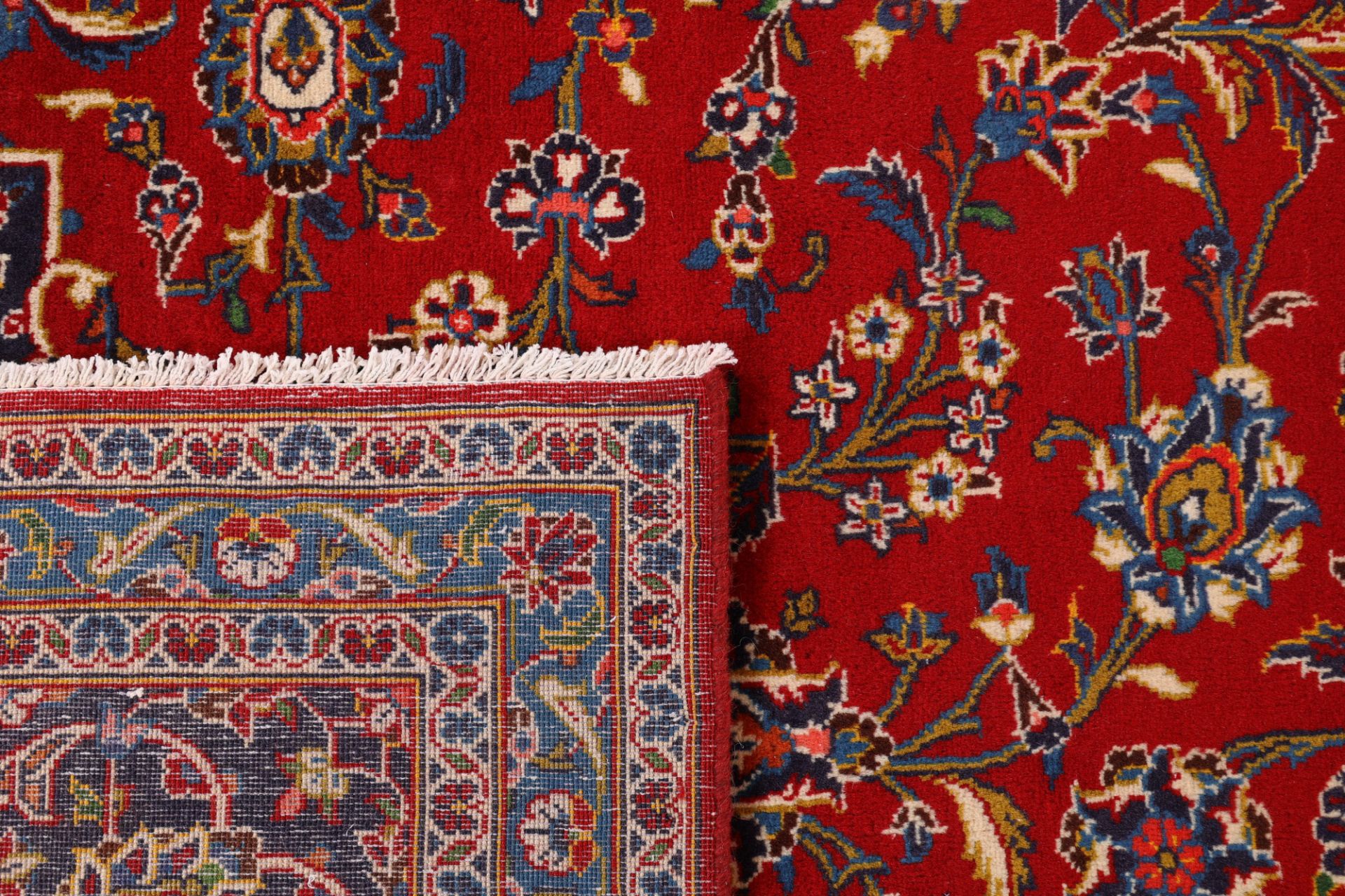 Kashan Perserteppich 295 × 398 cm aus Wolle, handgeknüpft