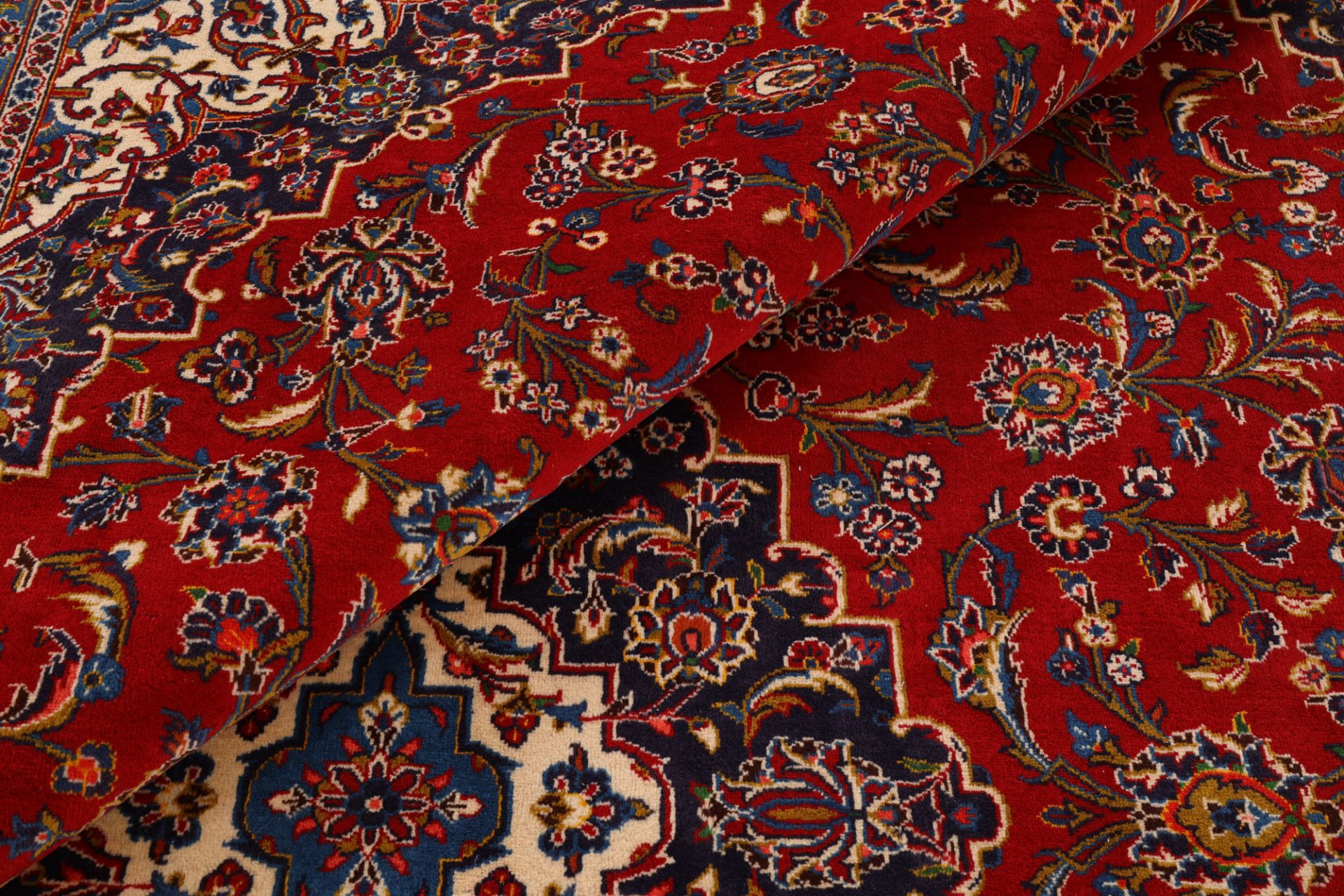 Kashan Perserteppich 295 × 398 cm aus Wolle, handgeknüpft
