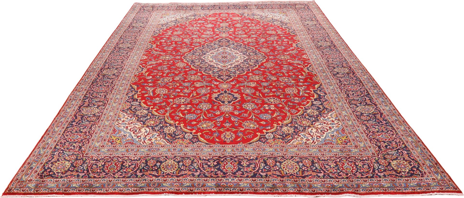 Kashan Perserteppich 292 × 415 cm aus Wolle, handgeknüpft