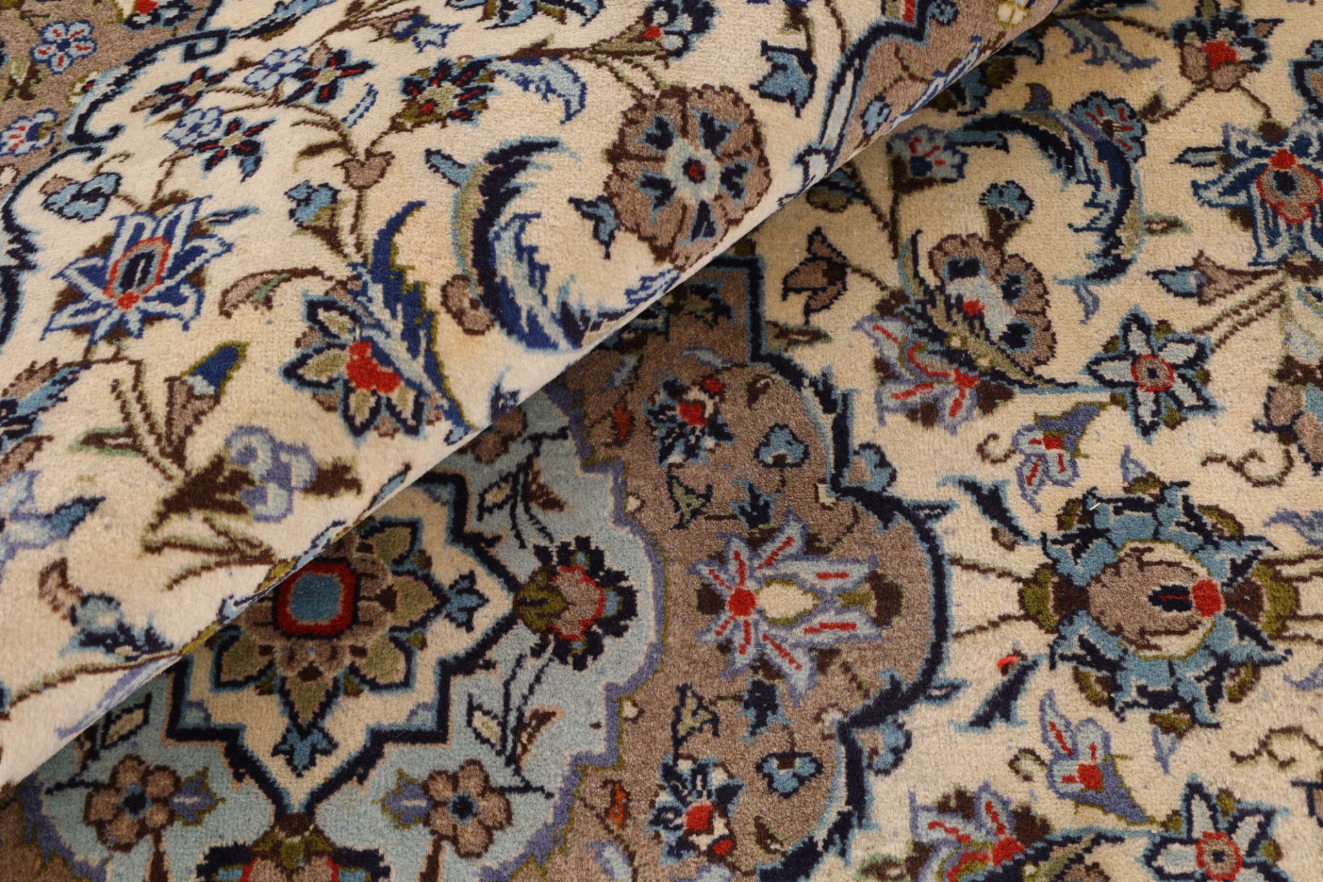 Handgeknüpfter Kashan Perserteppich, 195 × 300 cm, Wolle