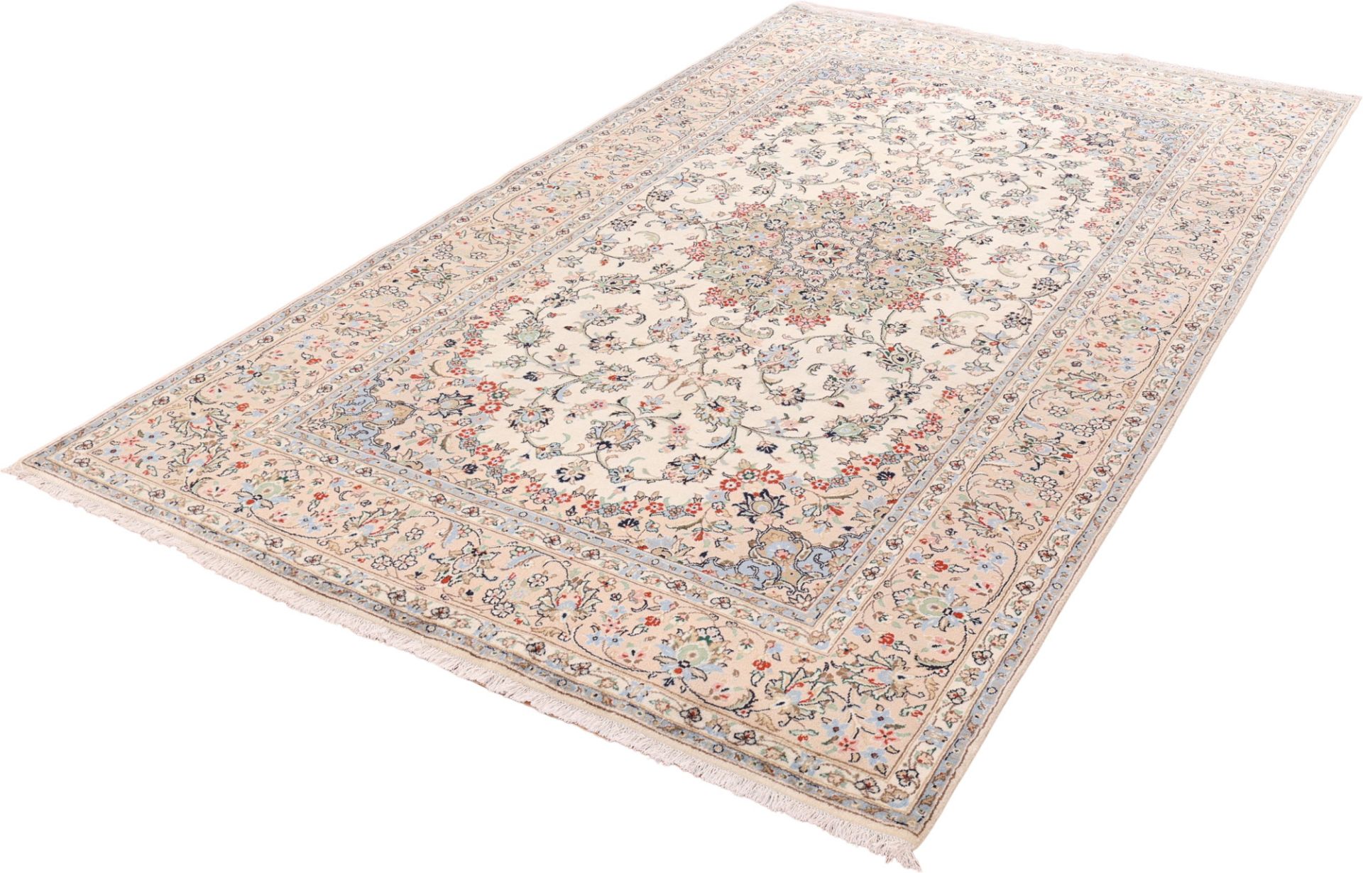 Kashan Perserteppich 195 × 323 cm aus Wolle, handgeknüpft