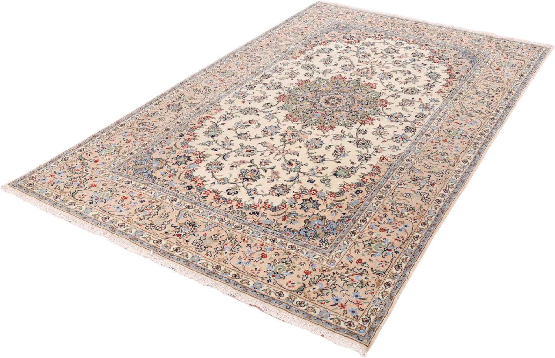 Kashan Perserteppich 195 × 323 cm aus Wolle, handgeknüpft
