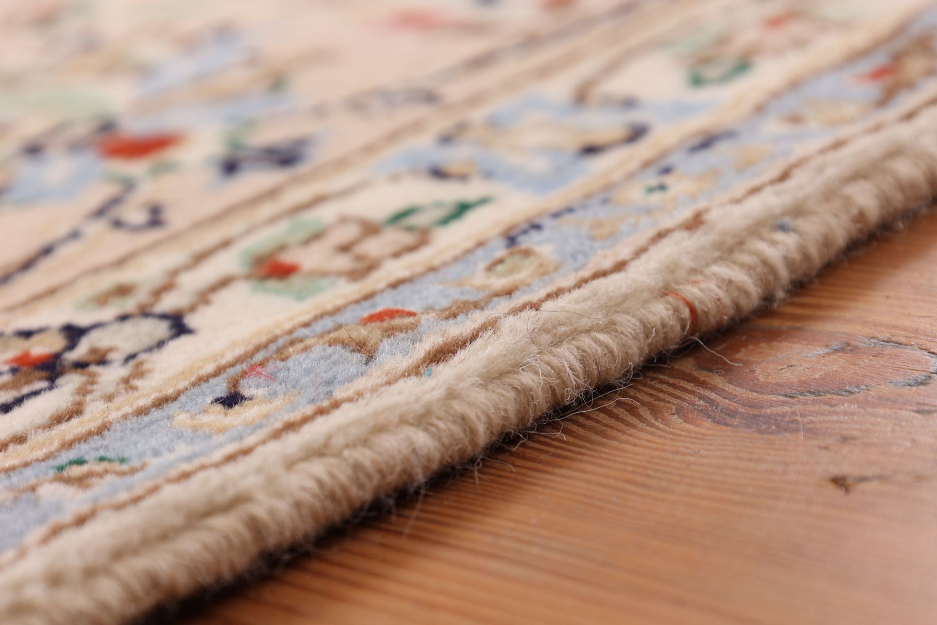 Kashan Perserteppich 195 × 323 cm aus Wolle, handgeknüpft