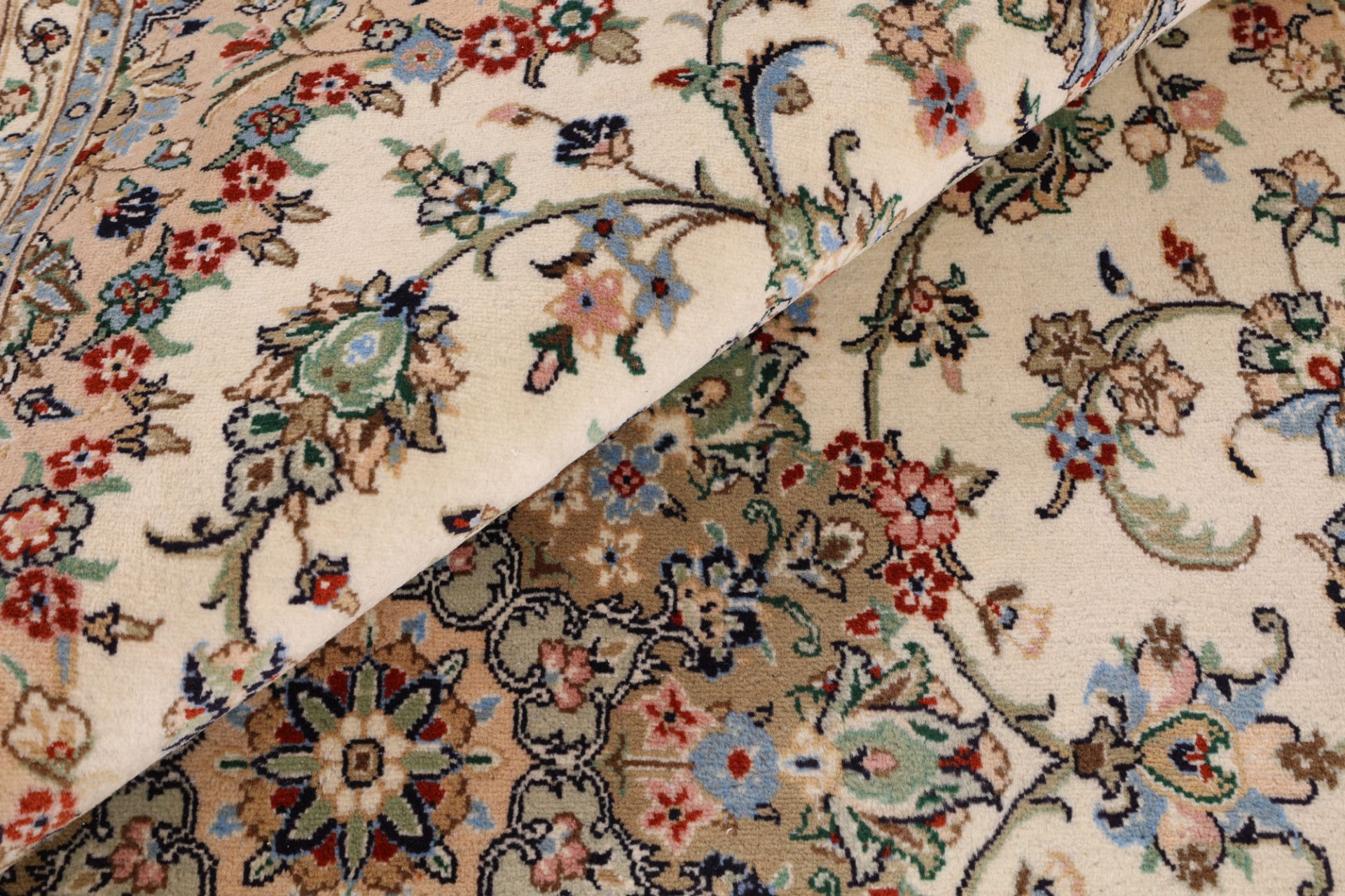 Kashan Perserteppich 195 × 323 cm aus Wolle, handgeknüpft