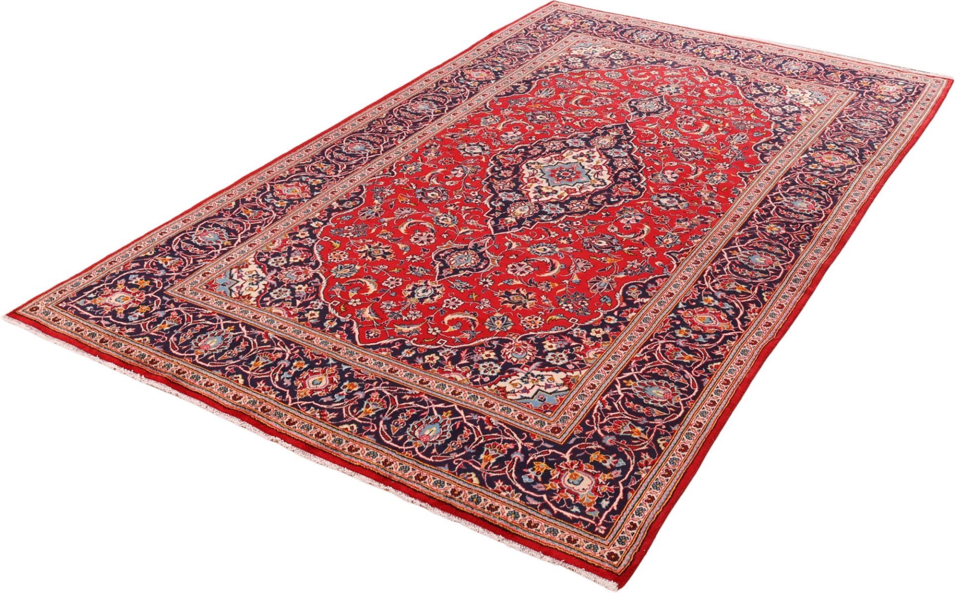 Handgeknüpfter Kashan Perserteppich 195 × 320 cm