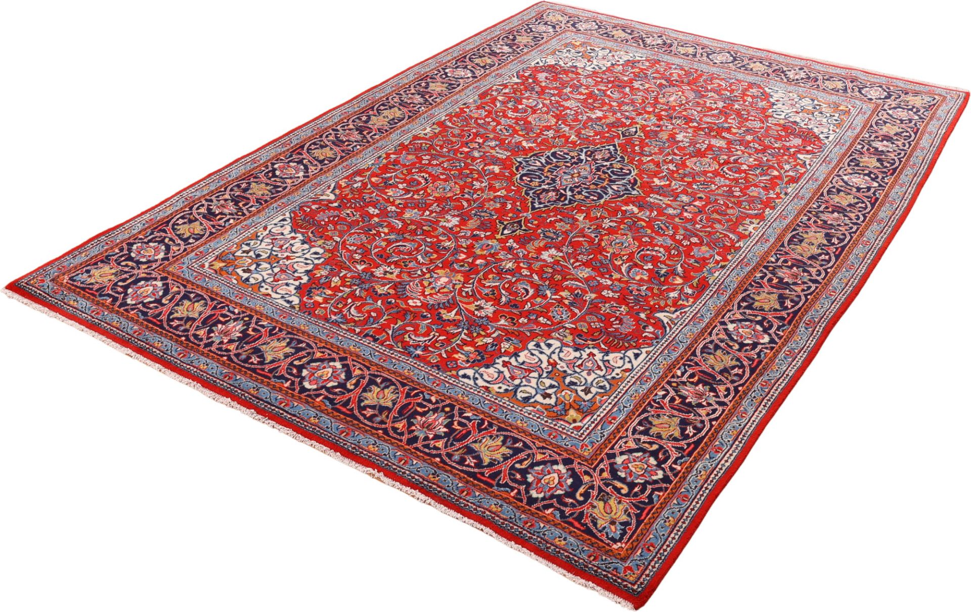 Sarough Perserteppich 212 × 305 cm aus Wolle, handgeknüpft