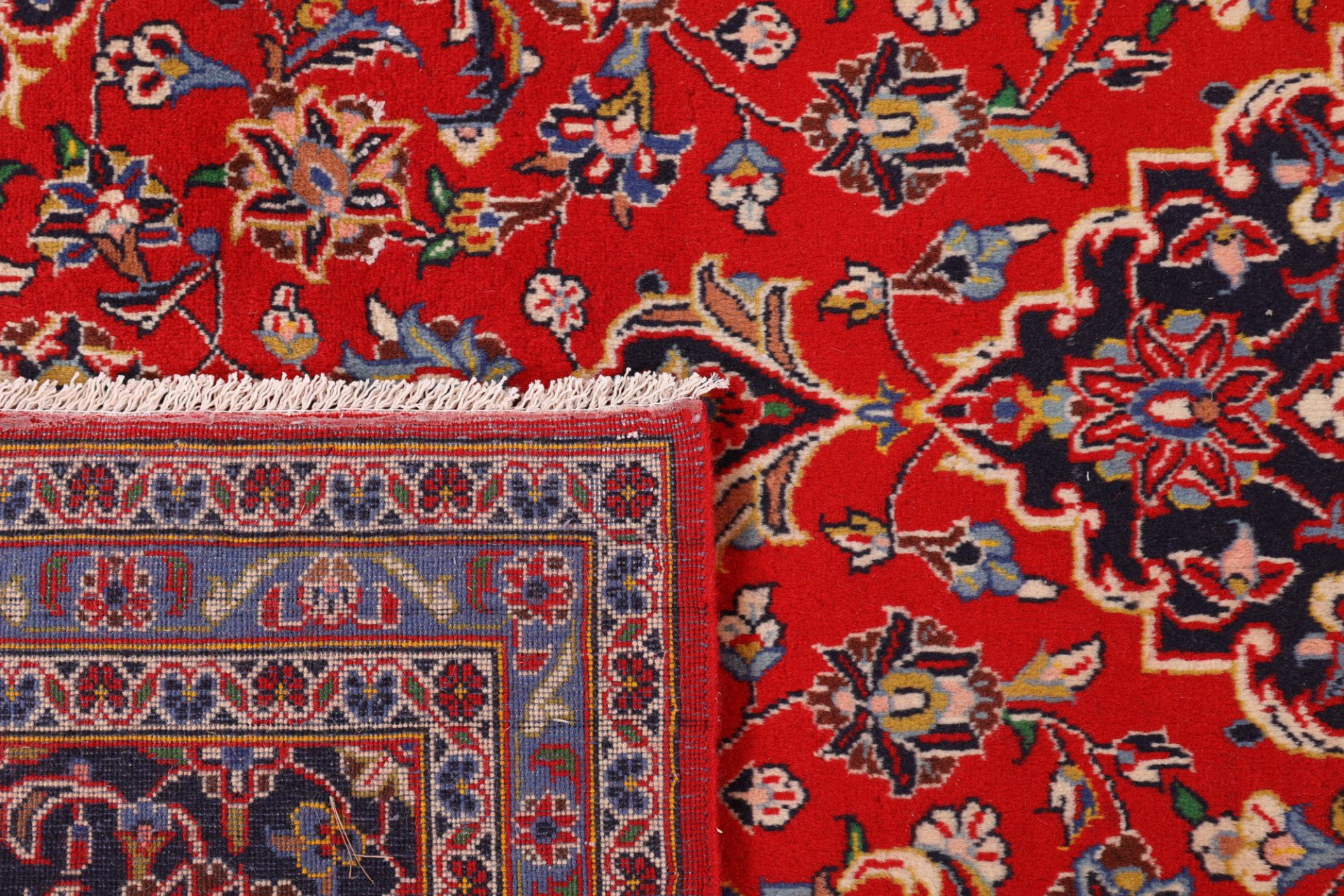 Handgeknüpfter Kashan Perserteppich, 200 × 296 cm, Wolle