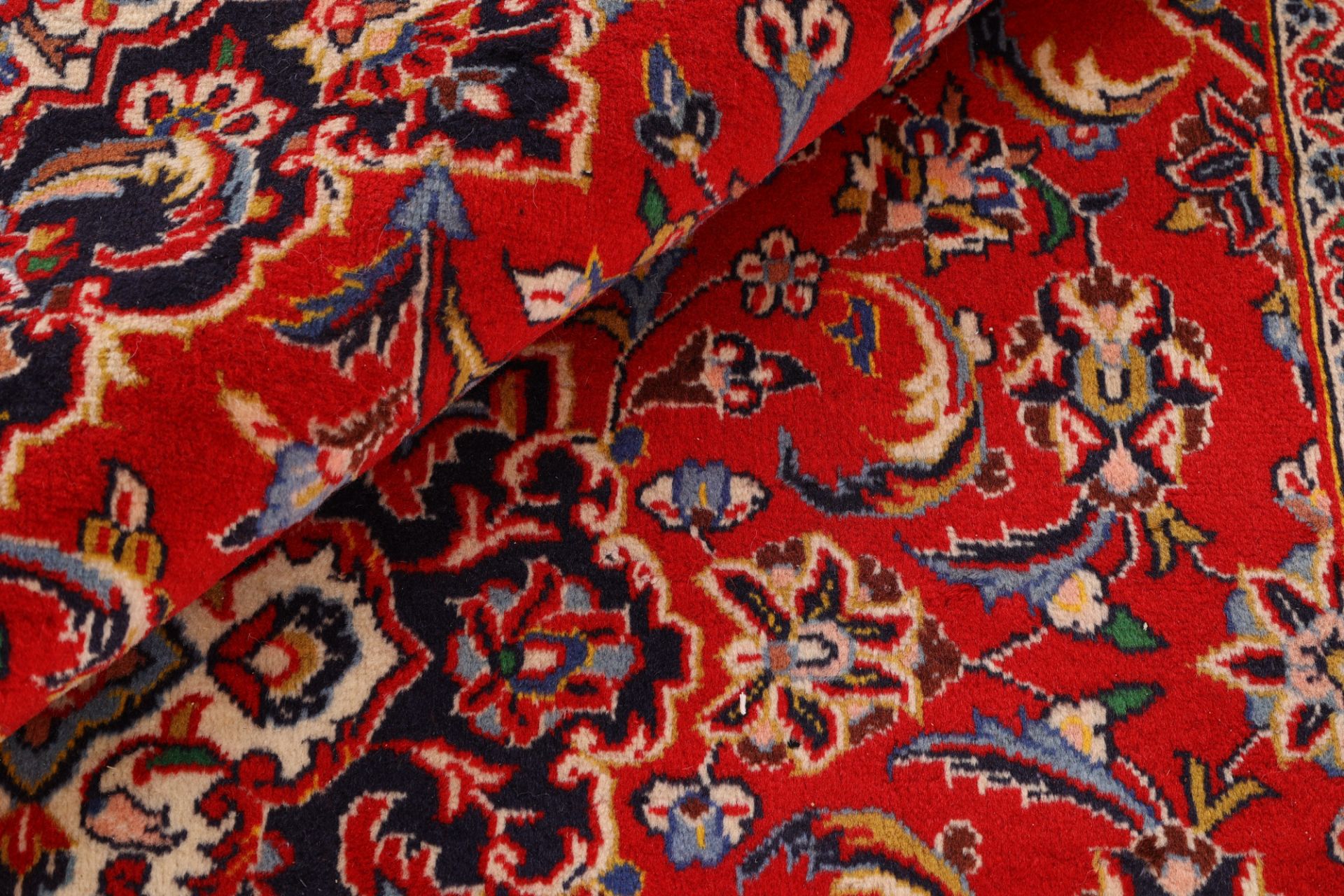 Handgeknüpfter Kashan Perserteppich, 200 × 296 cm, Wolle