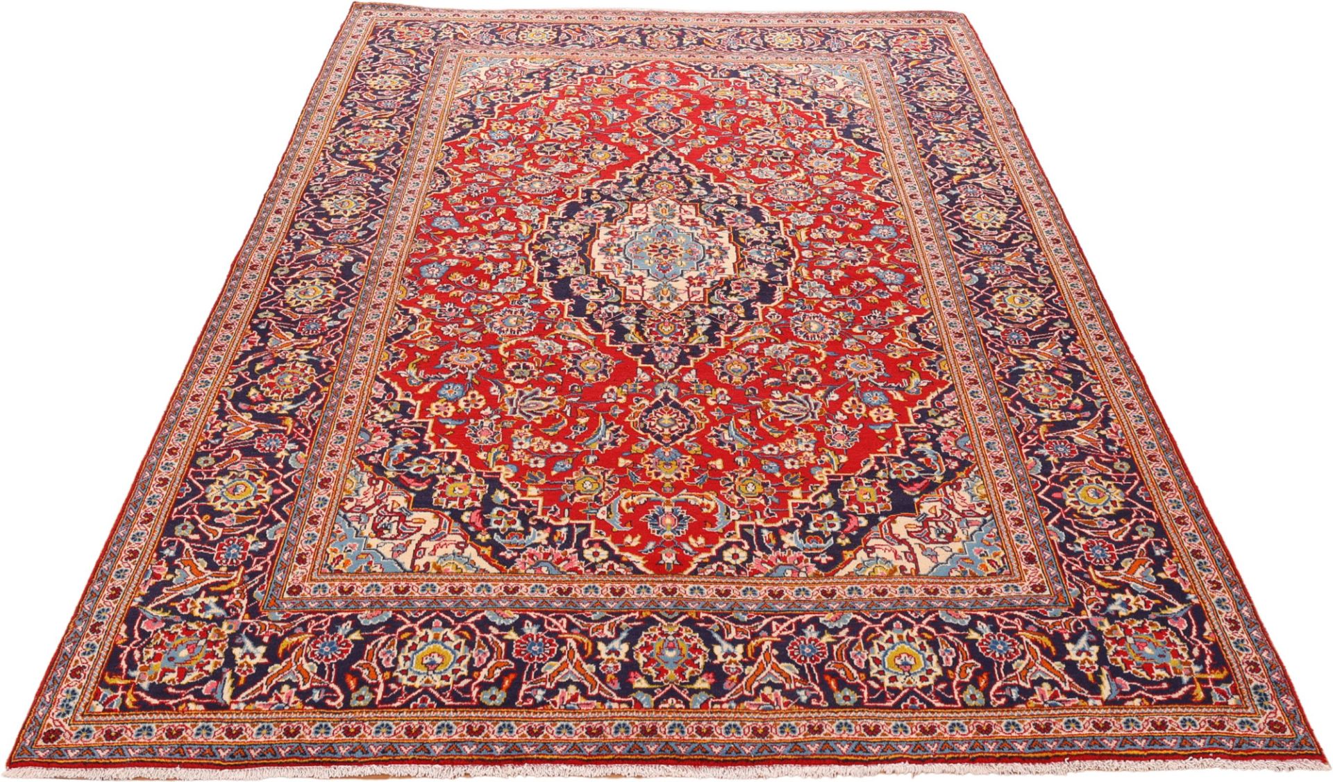 Kashan Perserteppich aus Iran, 200 × 285 cm