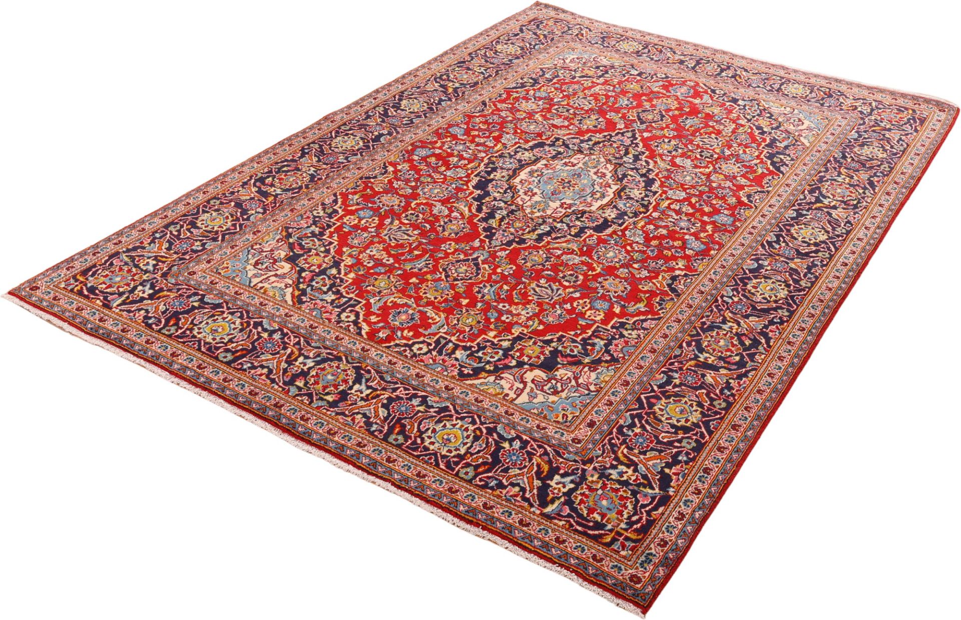 Kashan Perserteppich aus Iran, 200 × 285 cm