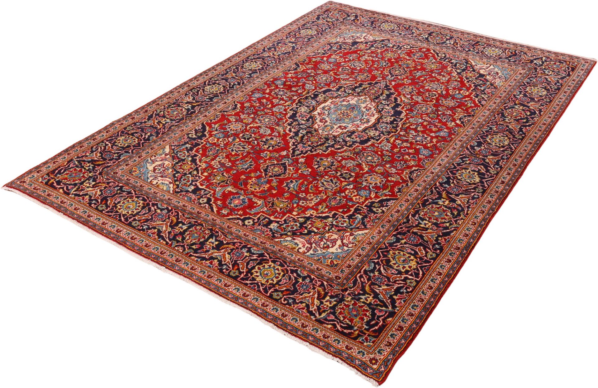 Kashan Perserteppich aus Iran, 200 × 285 cm