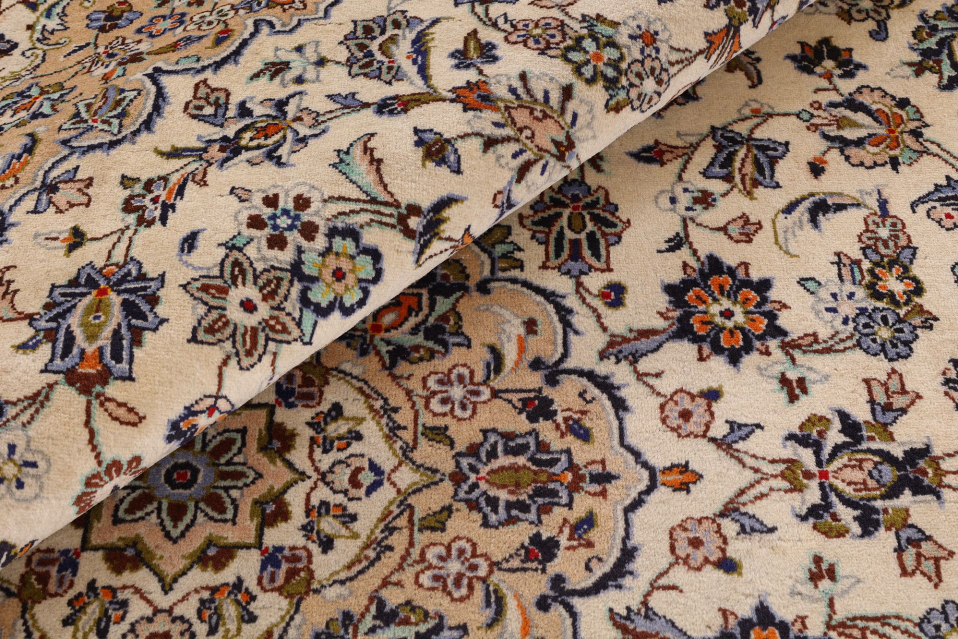 Handgeknüpfter Kashan Perserteppich 240 × 347 cm