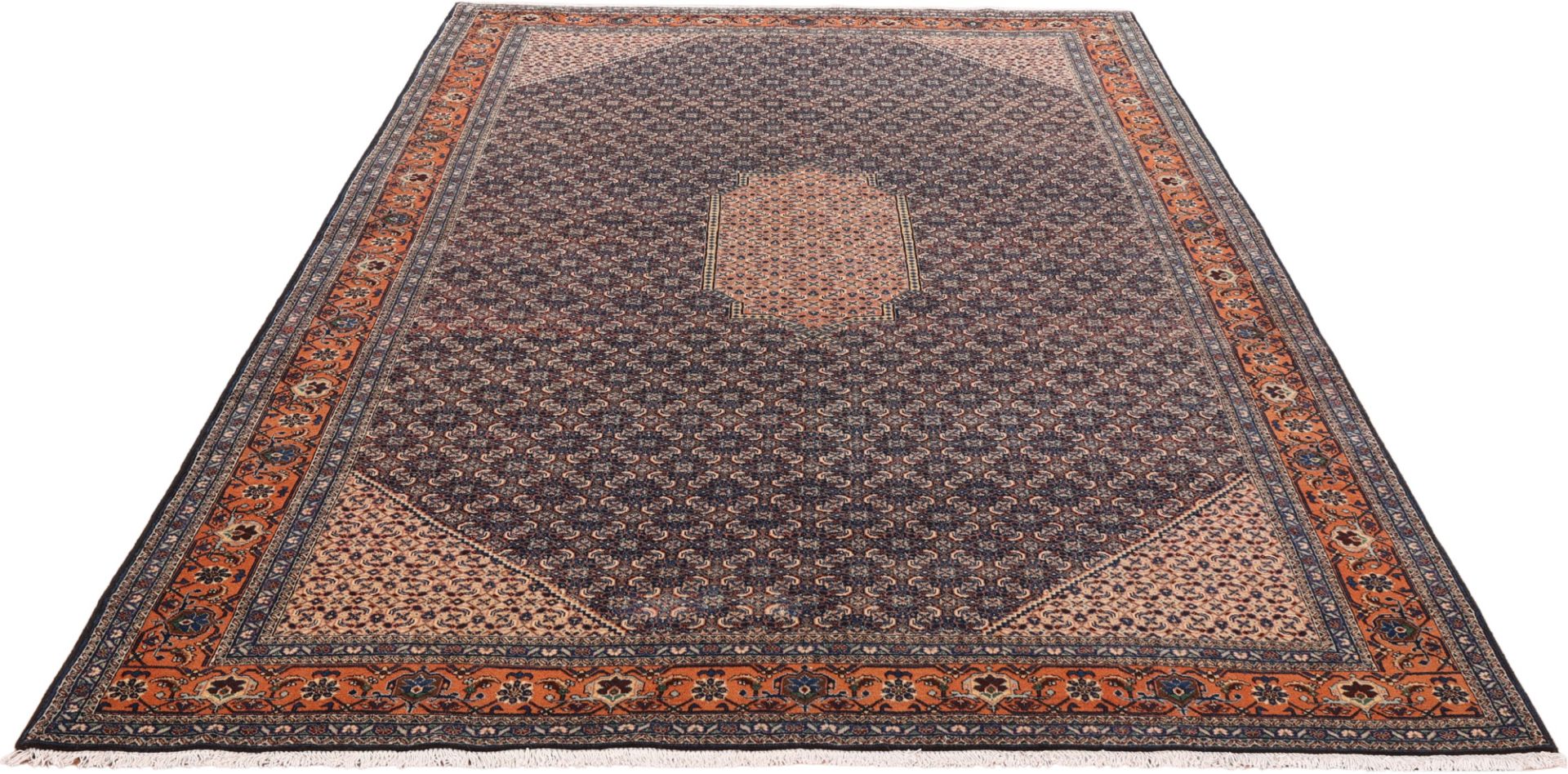 Handgeknüpfter Moud Perserteppich, 225 × 310 cm, Wolle
