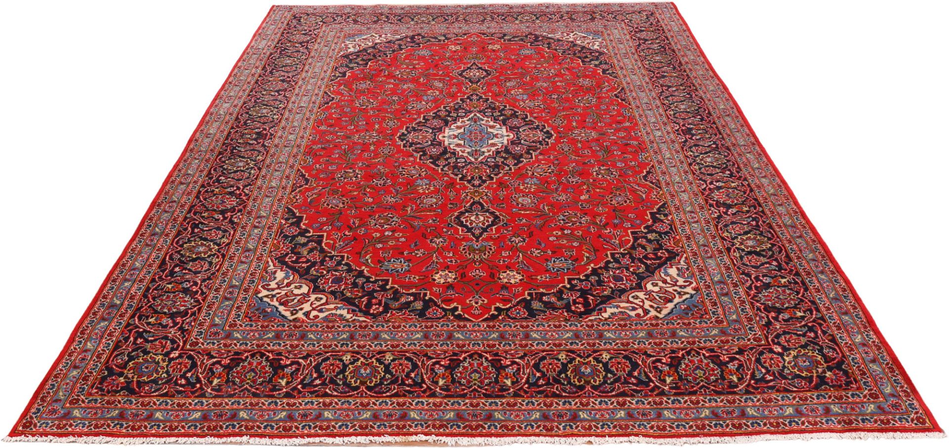 Kashan Perserteppich aus Iran, 242 × 345 cm