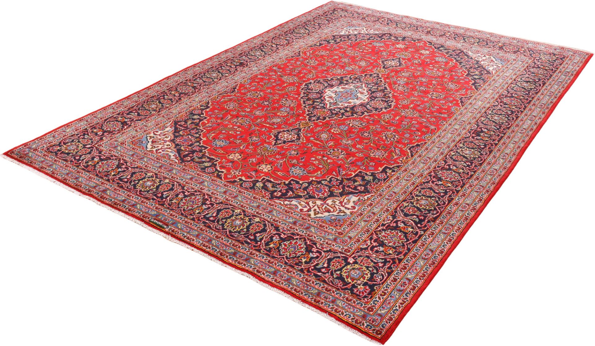 Kashan Perserteppich aus Iran, 242 × 345 cm