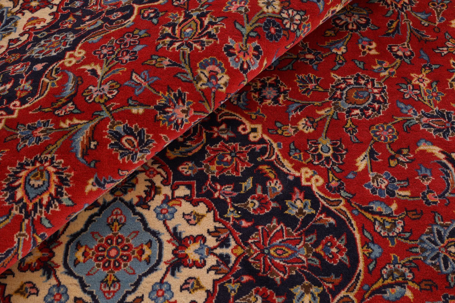 Handgeknüpfter Kashan Perserteppich, 255 × 345 cm, Wolle