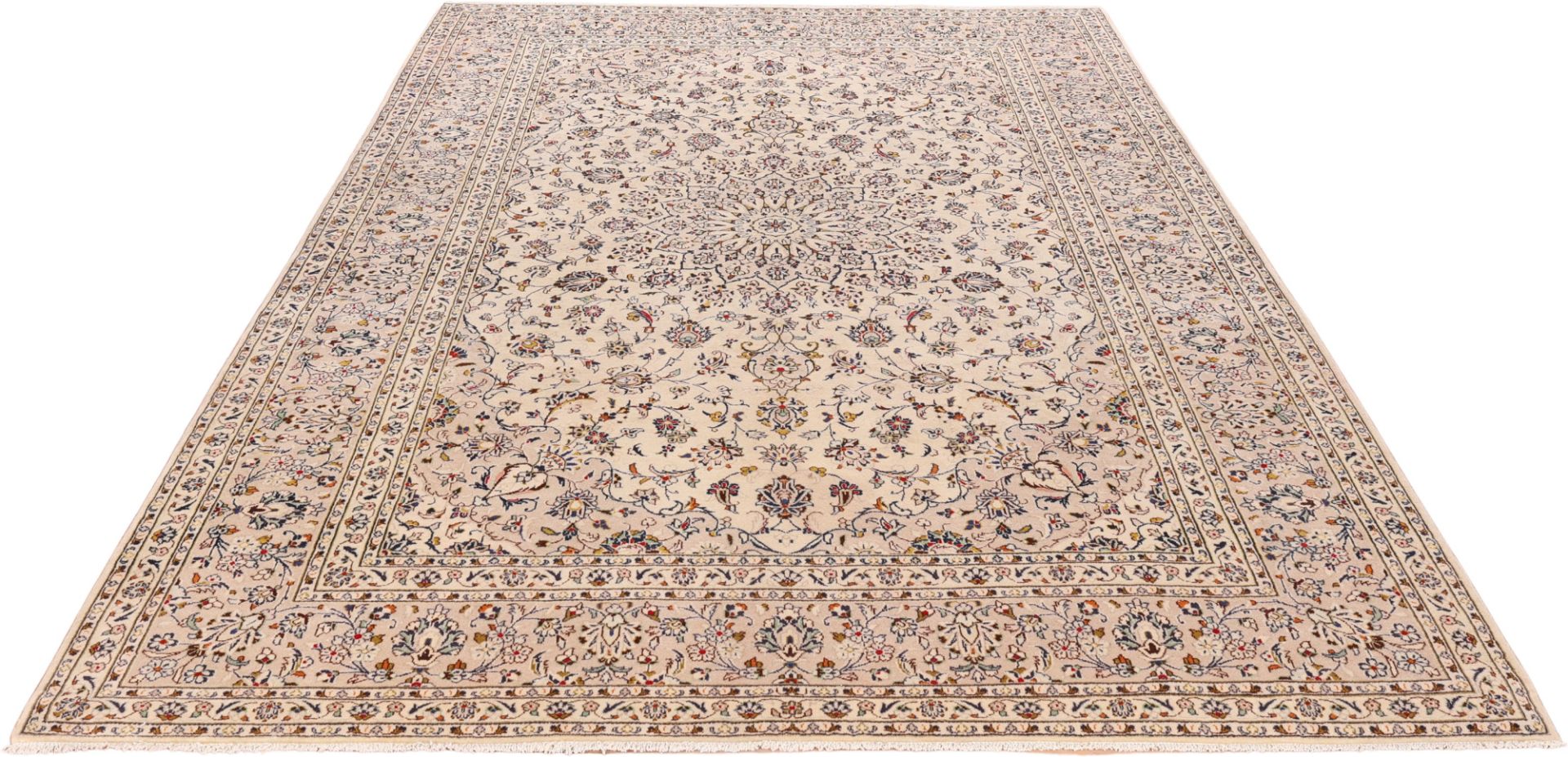 Handgeknüpfter Kashan Perserteppich, 250 × 357 cm, Wolle
