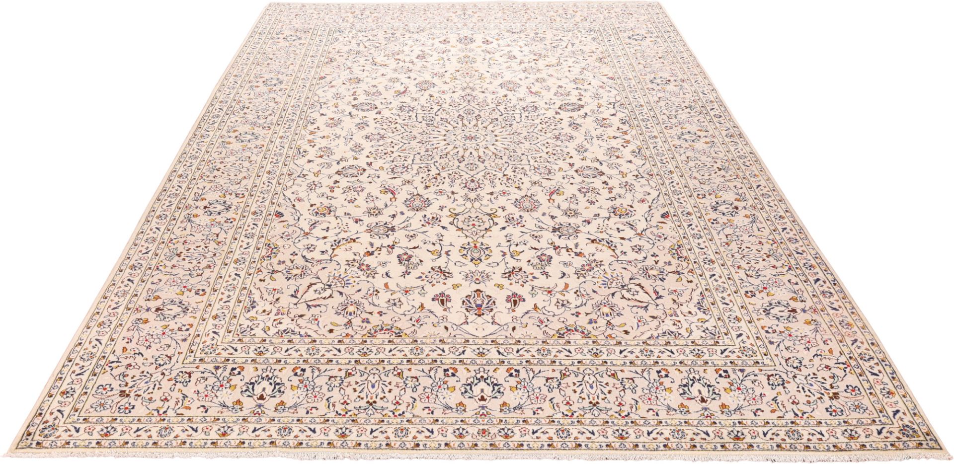 Handgeknüpfter Kashan Perserteppich, 250 × 357 cm, Wolle
