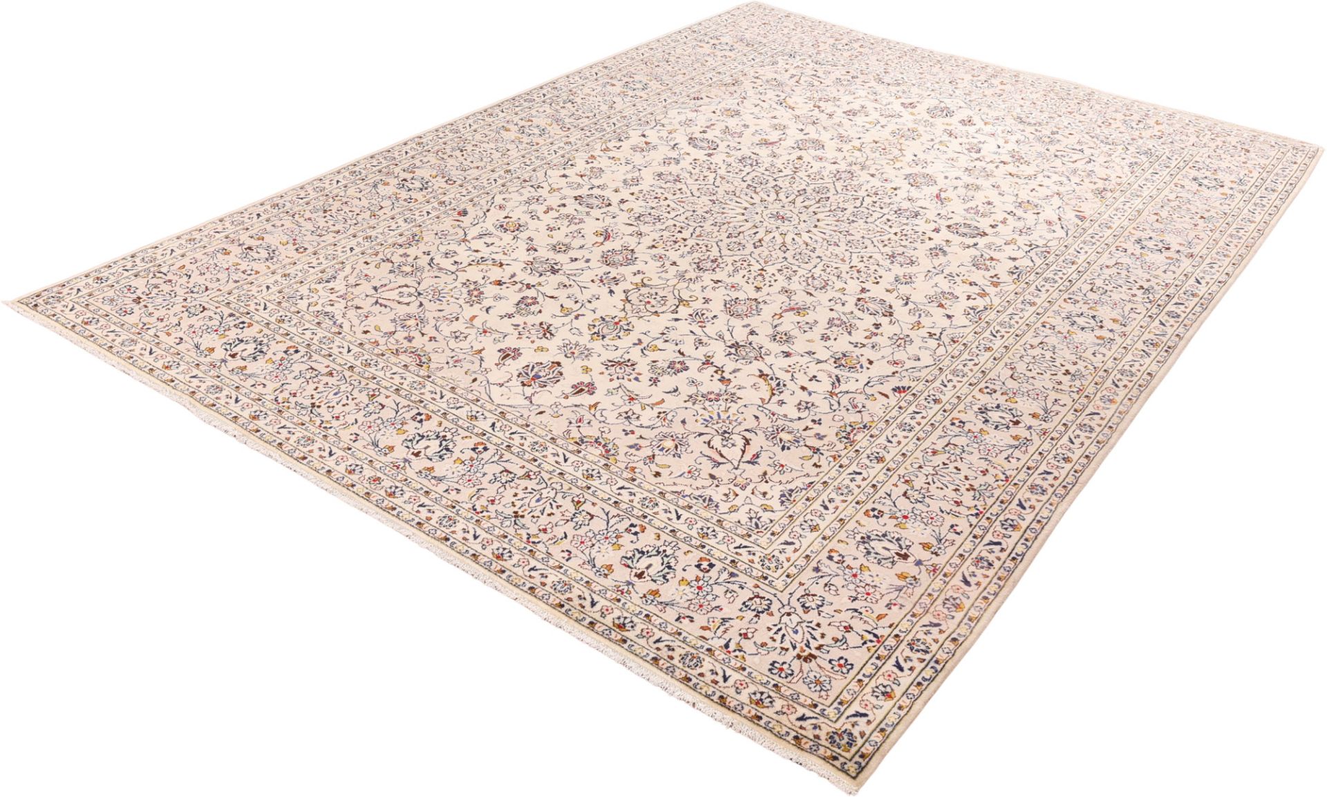 Handgeknüpfter Kashan Perserteppich, 250 × 357 cm, Wolle